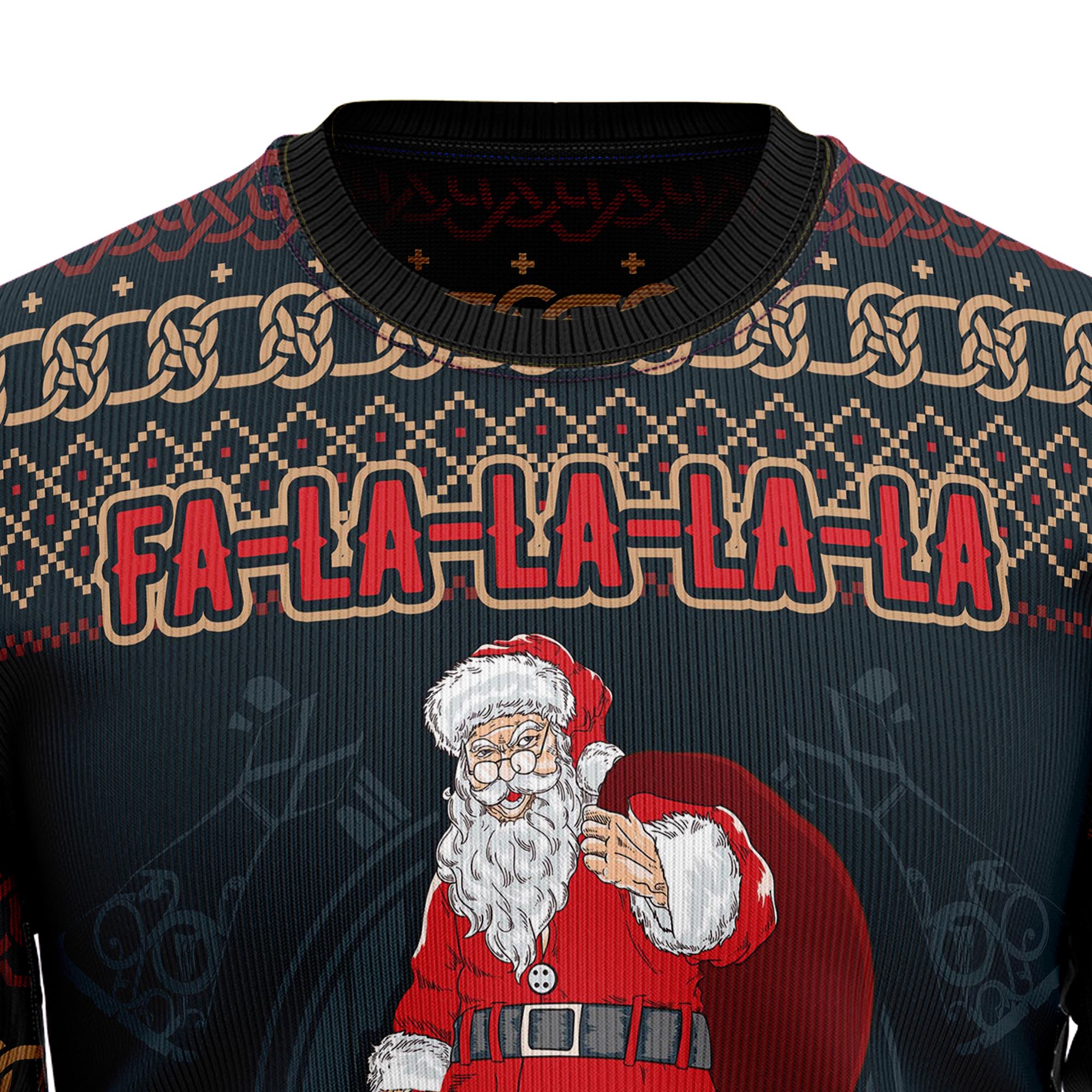 FaLaLaLa ValhallaLa Viking Ugly Christmas Sweater for Men and Women, Funny Xmas Party Outfit, Gift for Viking Fans