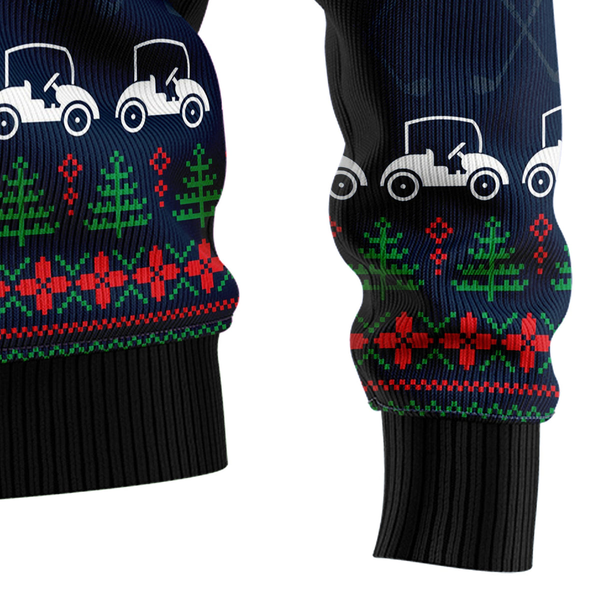 Ho Ho Hole In One Golf Christmas Sweater - Funny Ugly Christmas Sweater for Men and Women, Unisex Holiday Party Outfit