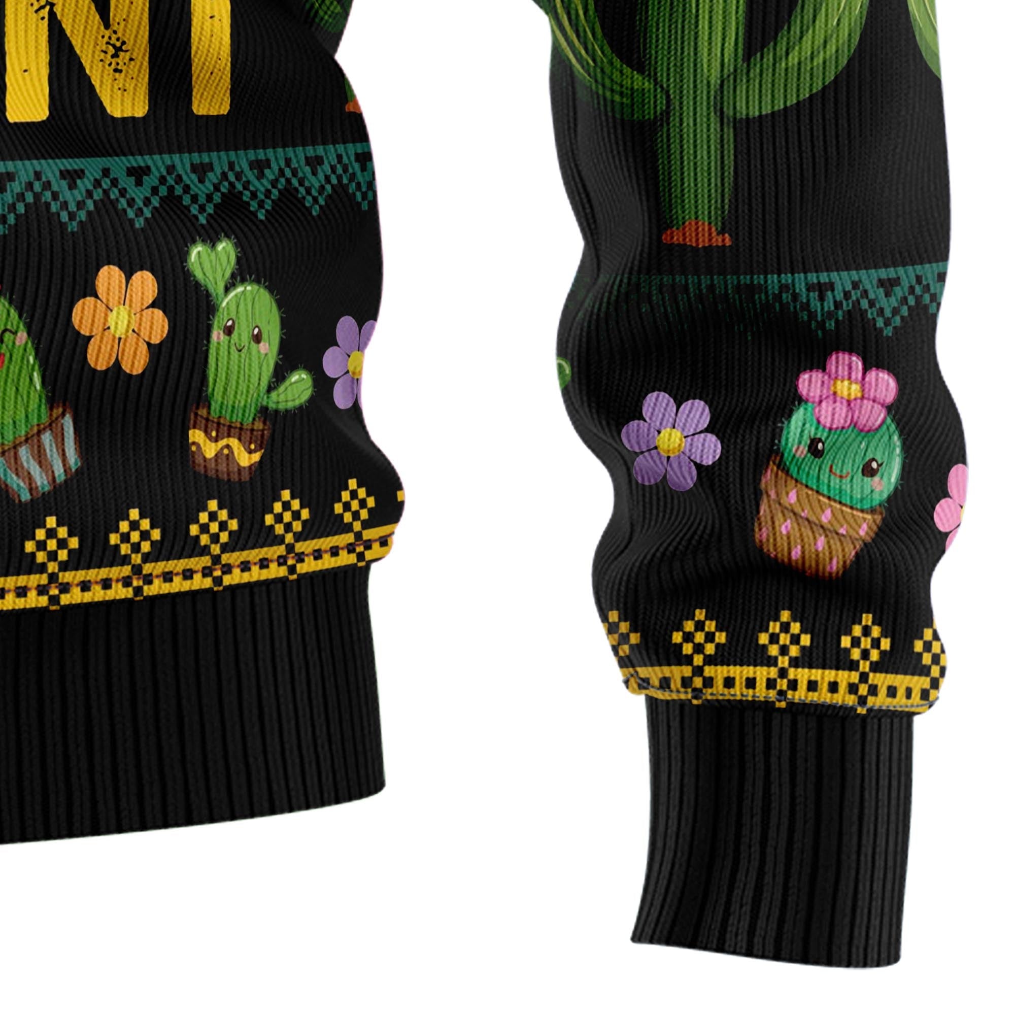 Cactus What the Fucculent Ugly Christmas Sweater for Men and Women, Funny Holiday Party Outfit, Festive Christmas Gift