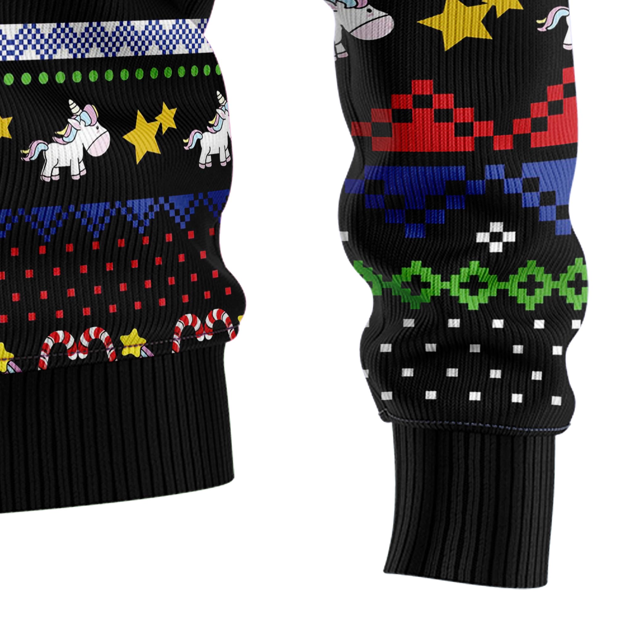 Unicorn Believing Christmas Ugly Christmas Sweater, Unisex Holiday Party Outfit, Xmas Gift for Unicorn Lovers