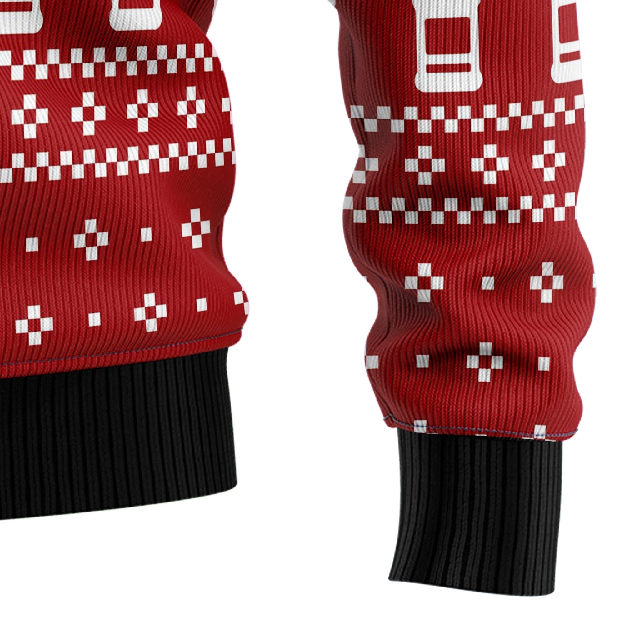 Dear Santa The Whisky Made Me Do It Ugly Christmas Sweater for Men Women, Funny Holiday Party Outfit, Festive Xmas Gift