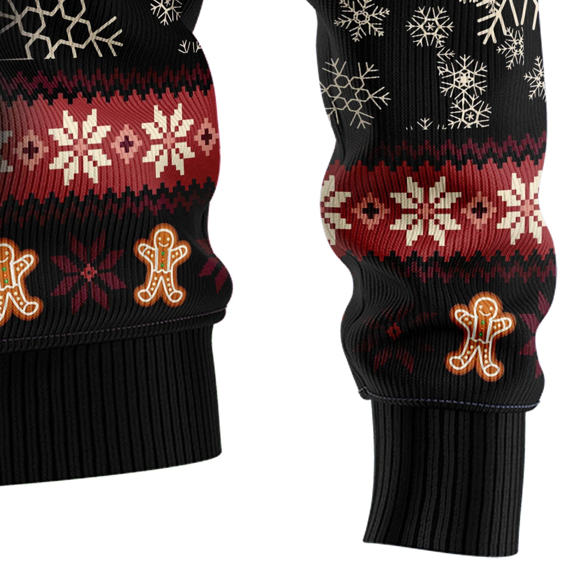 Oh Snap Gingerbread Christmas Sweater - Funny Ugly Christmas Sweater for Men and Women, Unisex Holiday Party Outfit