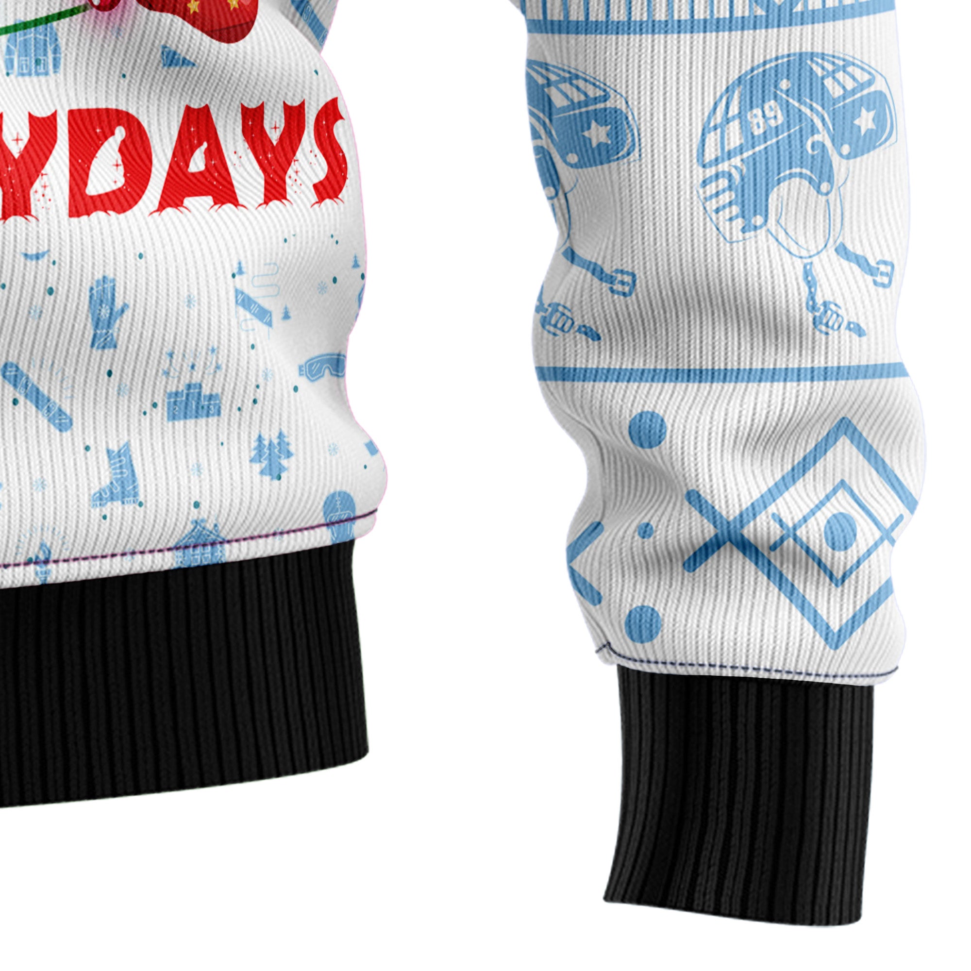 Happy Hockey Day Ugly Christmas Sweater for Men and Women, Xmas Party Outfit, Gift for Hockey Players and Fans
