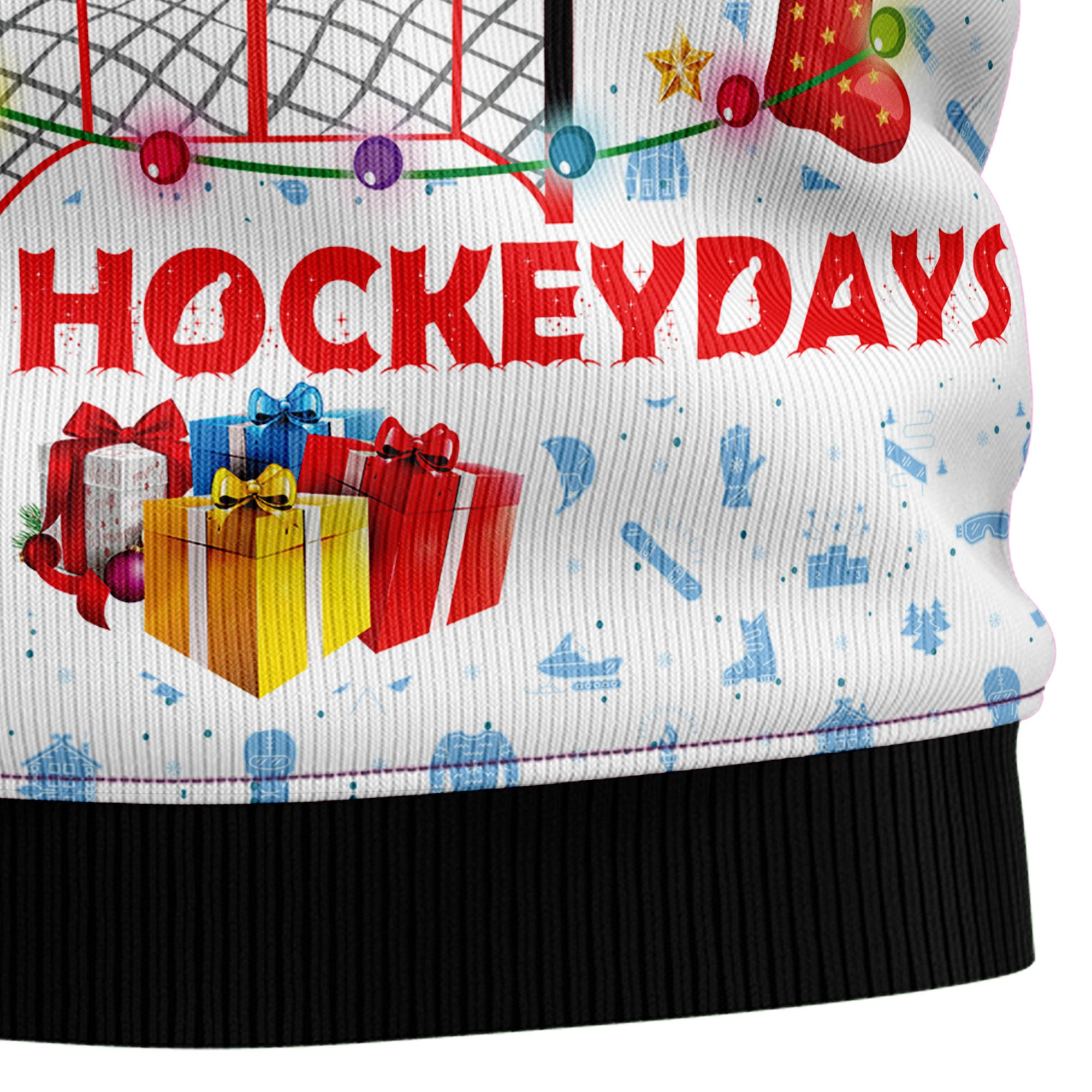 Happy Hockey Day Ugly Christmas Sweater for Men and Women, Xmas Party Outfit, Gift for Hockey Players and Fans