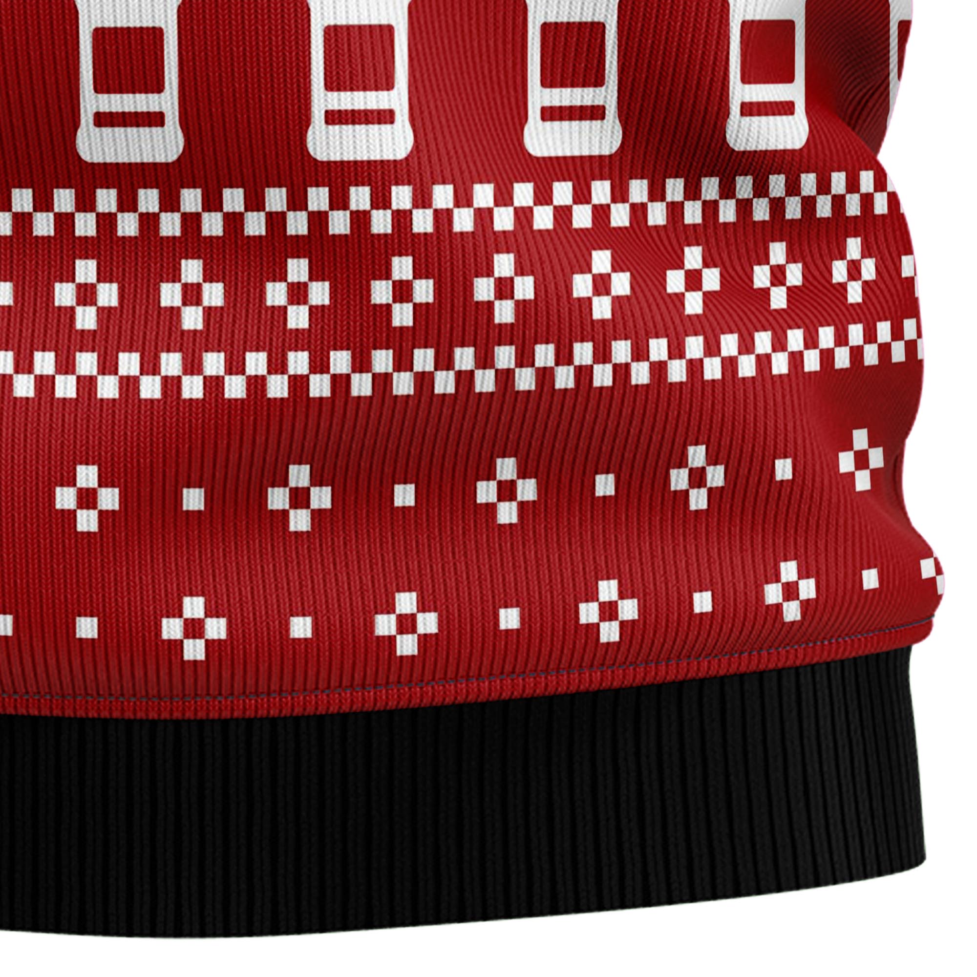 Dear Santa The Whisky Made Me Do It Ugly Christmas Sweater for Men Women, Funny Holiday Party Outfit, Festive Xmas Gift