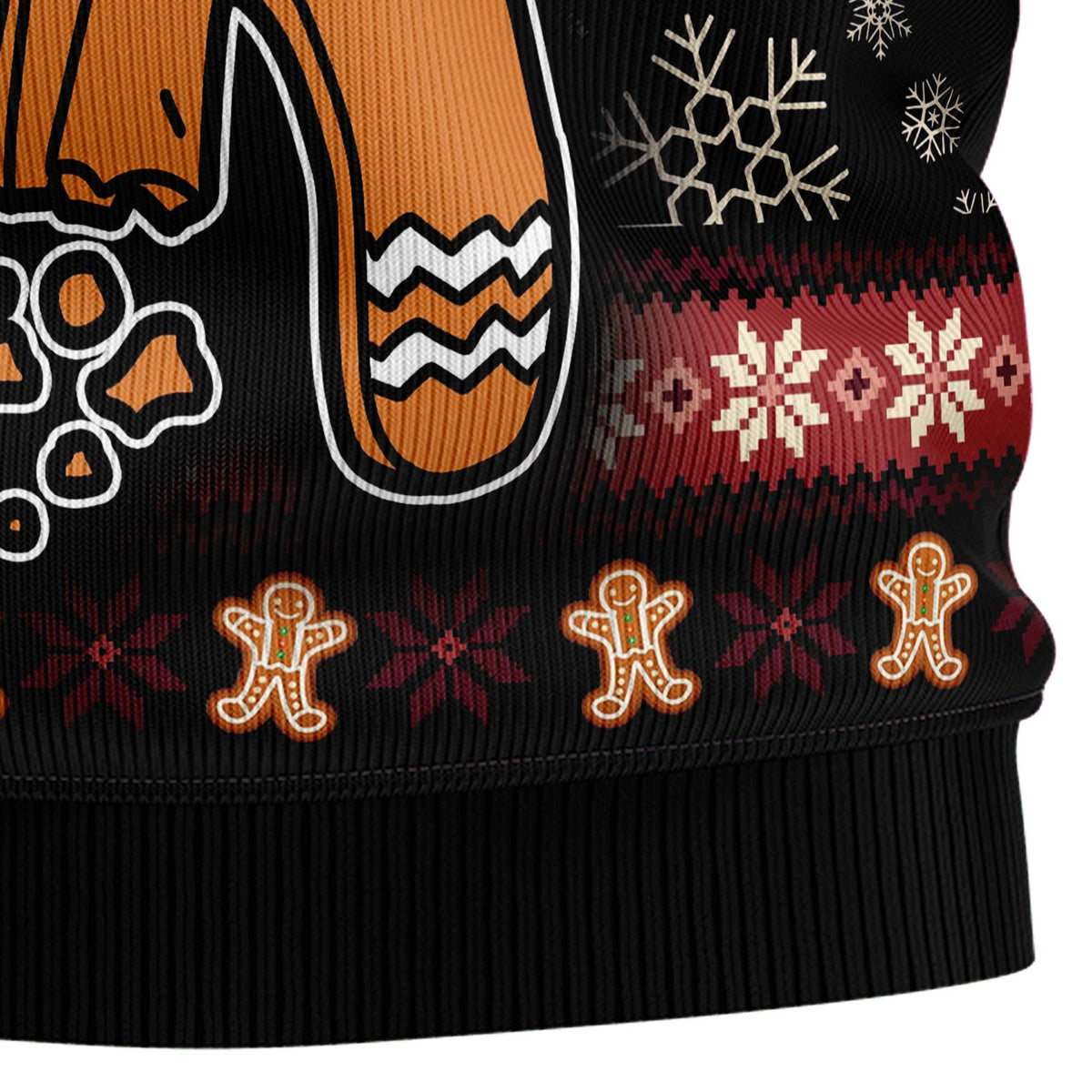 Oh Snap Gingerbread Christmas Sweater - Funny Ugly Christmas Sweater for Men and Women, Unisex Holiday Party Outfit