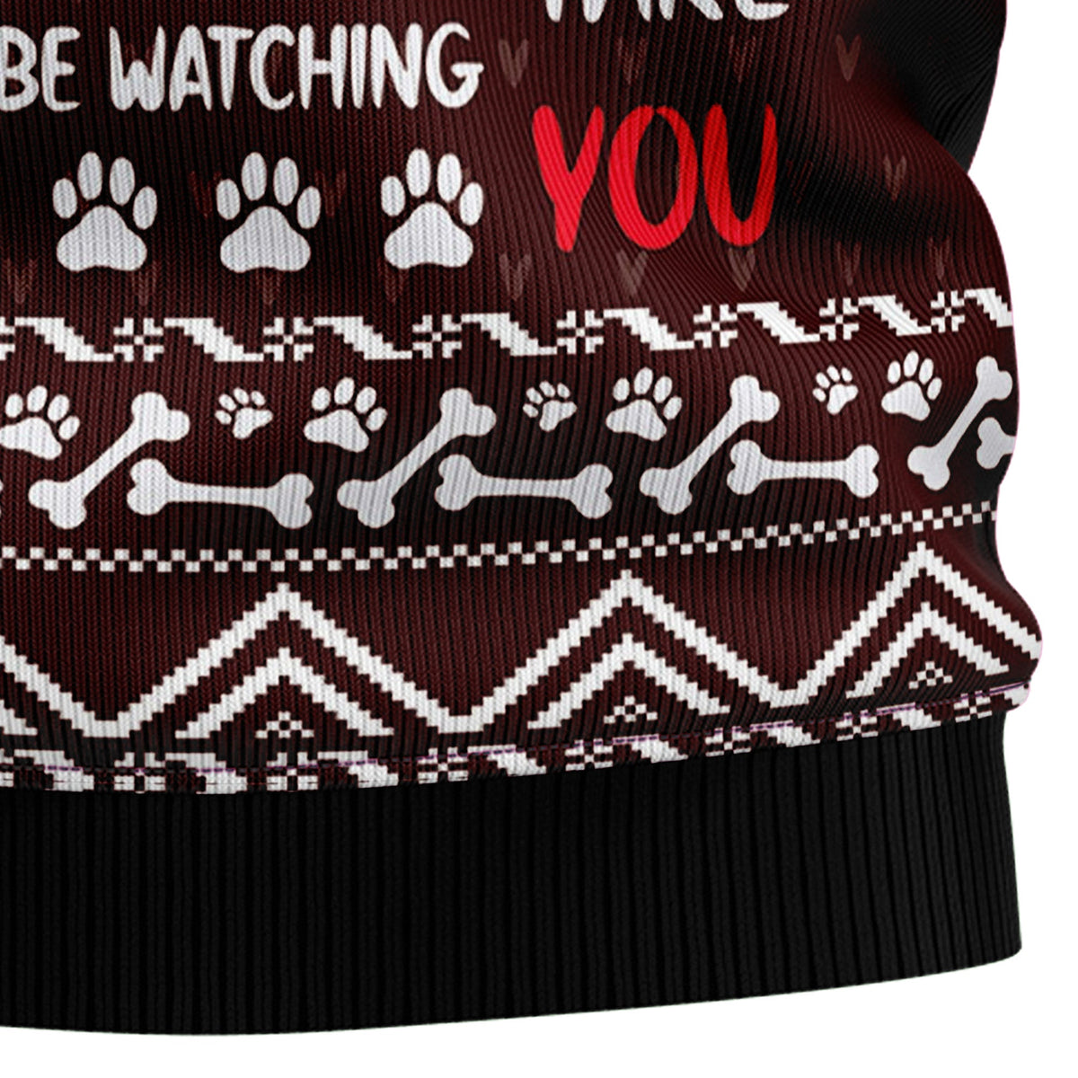 Goldendoodle Will Be Watching You Ugly Christmas Sweater, Holiday Party Outfit, Gift for Goldendoodle Dog Lovers