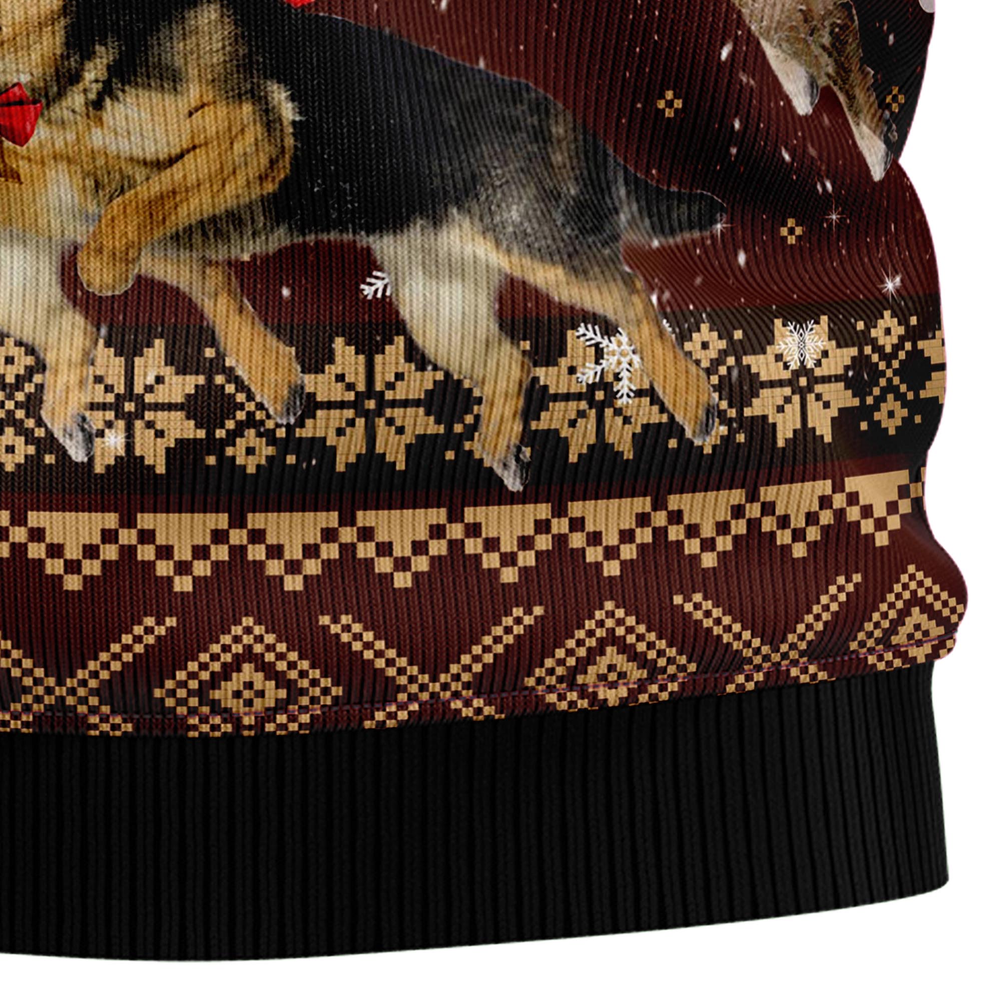 German Shepherd Reindeers Car Ugly Christmas Sweater, Unisex Holiday Party Outfit, Gift for German Shepherd Lovers