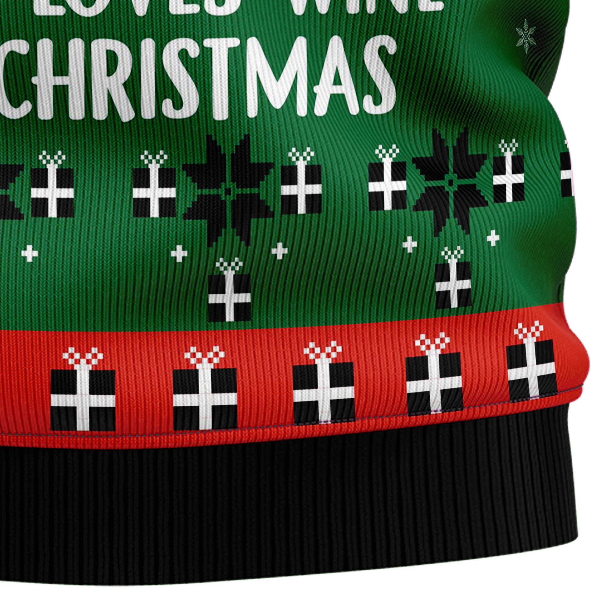 Wine Christmas Ugly Christmas Sweater for Men and Women, Funny Holiday Party Outfit, Xmas Gift for Wine Lovers