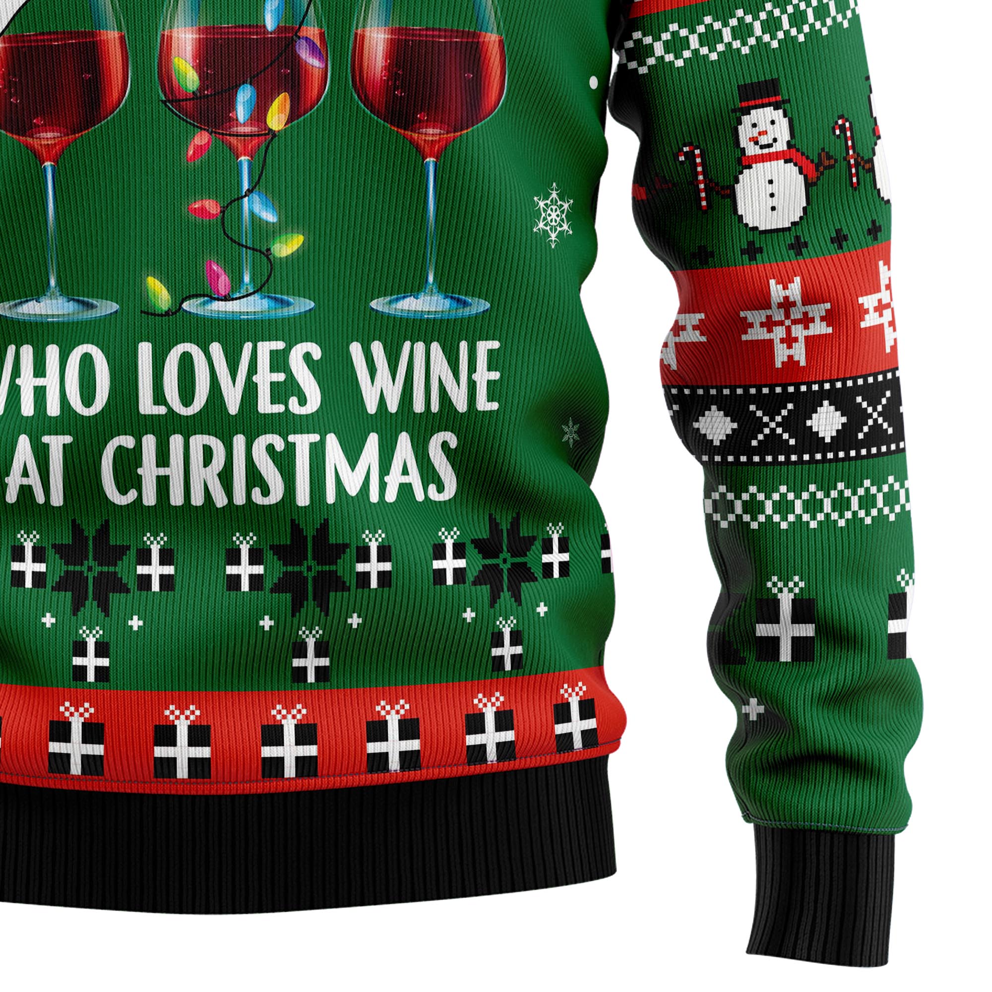 Wine Christmas Ugly Christmas Sweater for Men and Women, Funny Holiday Party Outfit, Xmas Gift for Wine Lovers