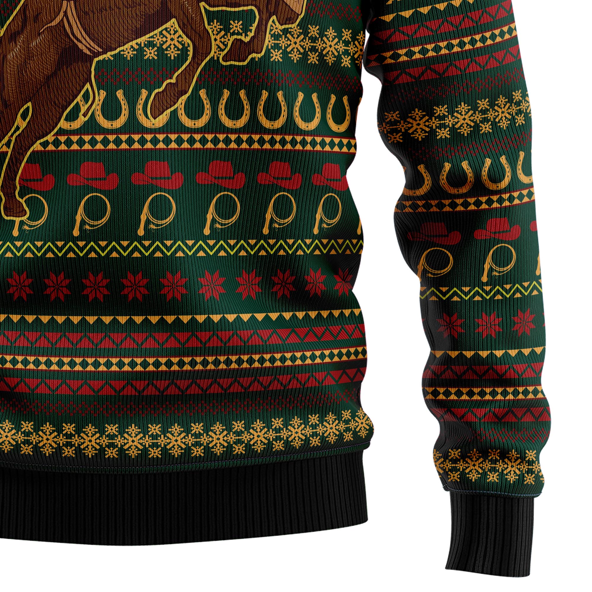 Amazing Cowboy Ugly Christmas Sweater for Men and Women, Funny Holiday Party Outfit, Festive Christmas Gift
