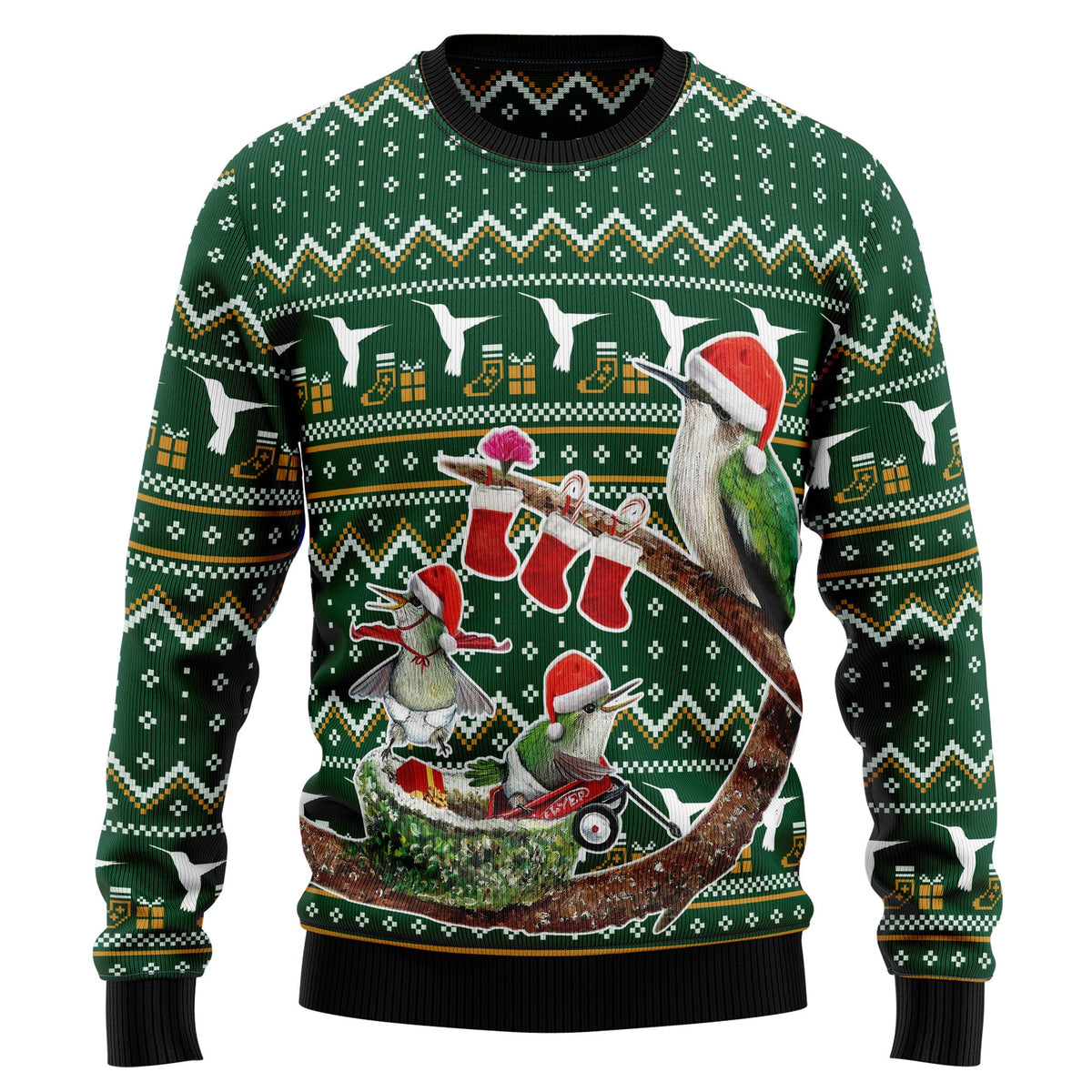 Hummingbird Family Christmas Ugly Christmas Sweater, Holiday Party Outfit, Gift for Hummingbird and Bird Lovers