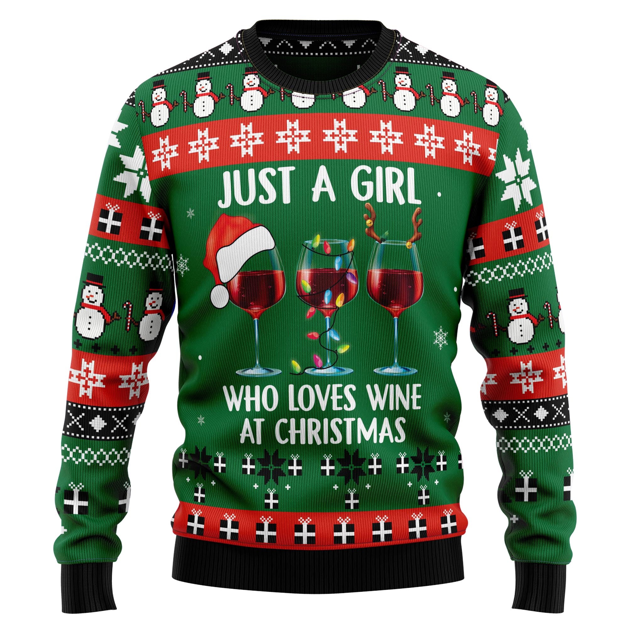 Wine Christmas Ugly Christmas Sweater for Men and Women, Funny Holiday Party Outfit, Xmas Gift for Wine Lovers
