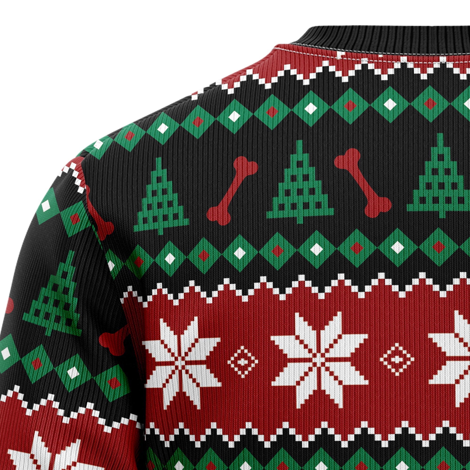 Cute Pug Ugly Christmas Sweater, Festive Dog Holiday Pullover for Pug Lovers, Dog Moms, Dog Dads and Winter Parties