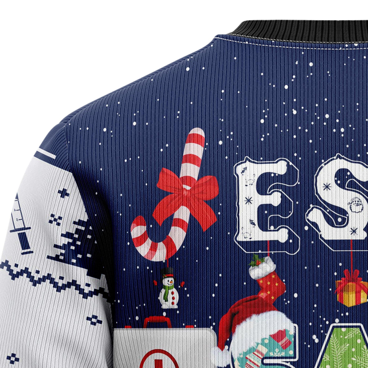 Nurse Life Christmas Ugly Christmas Sweater, Funny Nursing Pullover for Healthcare Staff, Fun Xmas Party Clothing