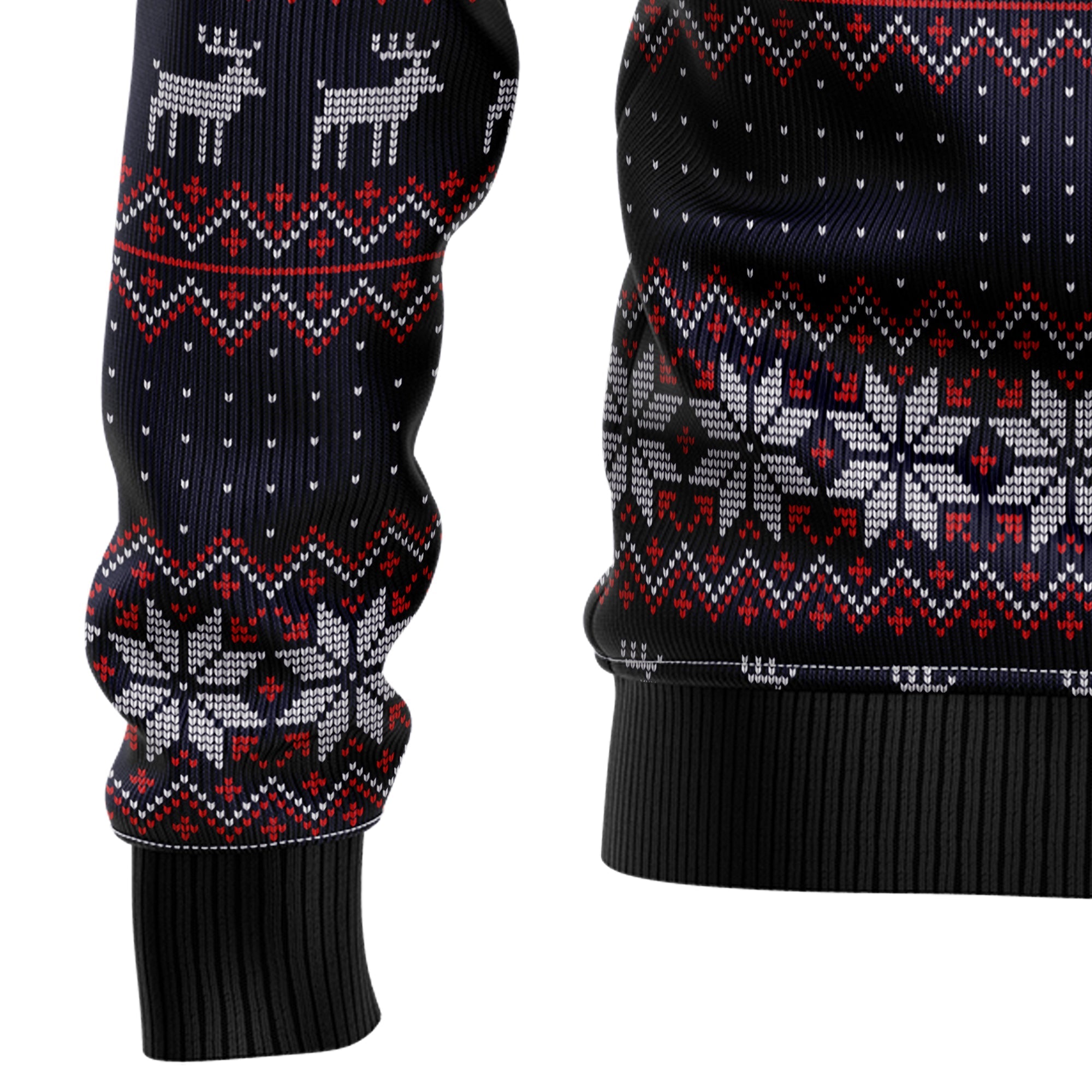 Motorcycle Ugly Christmas Sweater, Biker Holiday Pullover for Motorcyclists, Motocross Fans and Christmas Parties