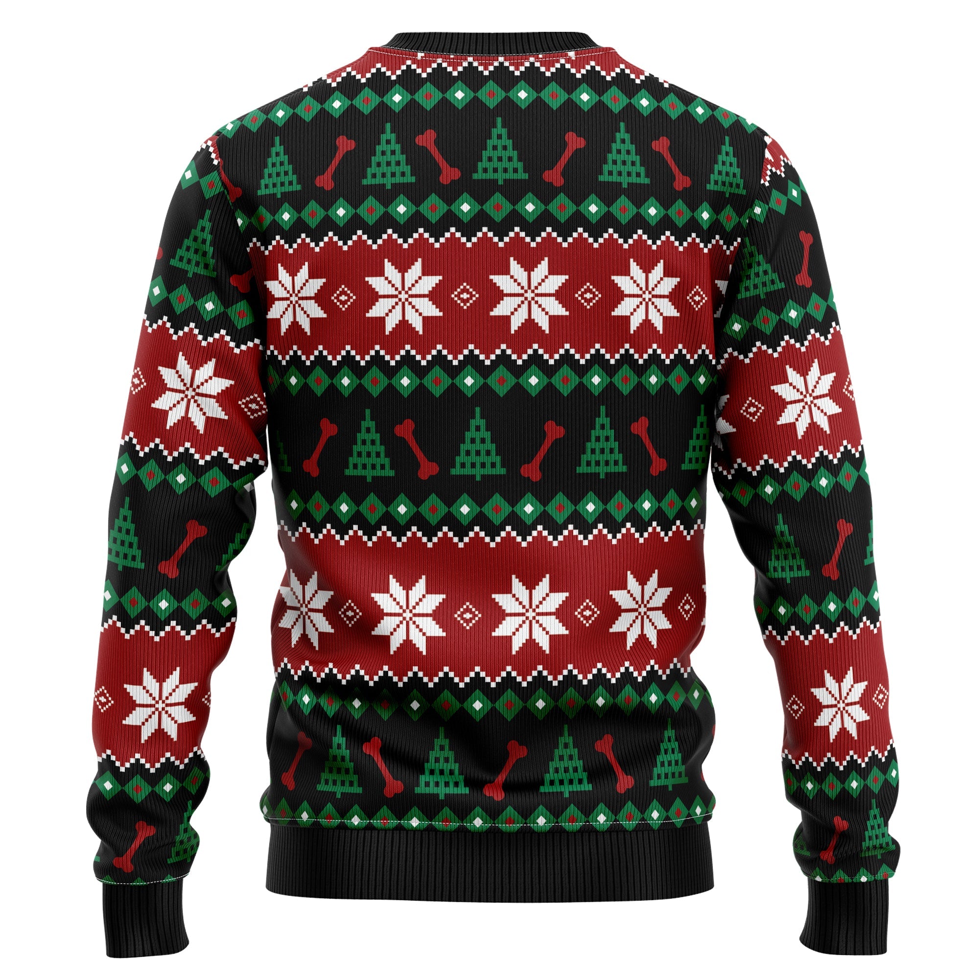 Cute Pug Ugly Christmas Sweater, Festive Dog Holiday Pullover for Pug Lovers, Dog Moms, Dog Dads and Winter Parties