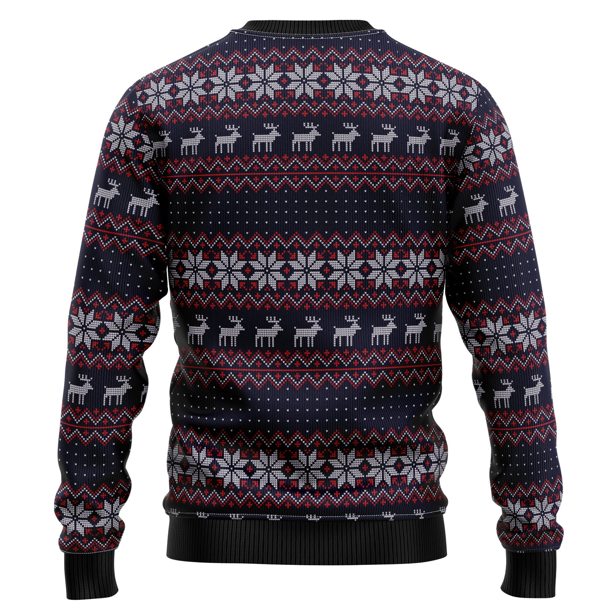 Motorcycle Ugly Christmas Sweater, Biker Holiday Pullover for Motorcyclists, Motocross Fans and Christmas Parties