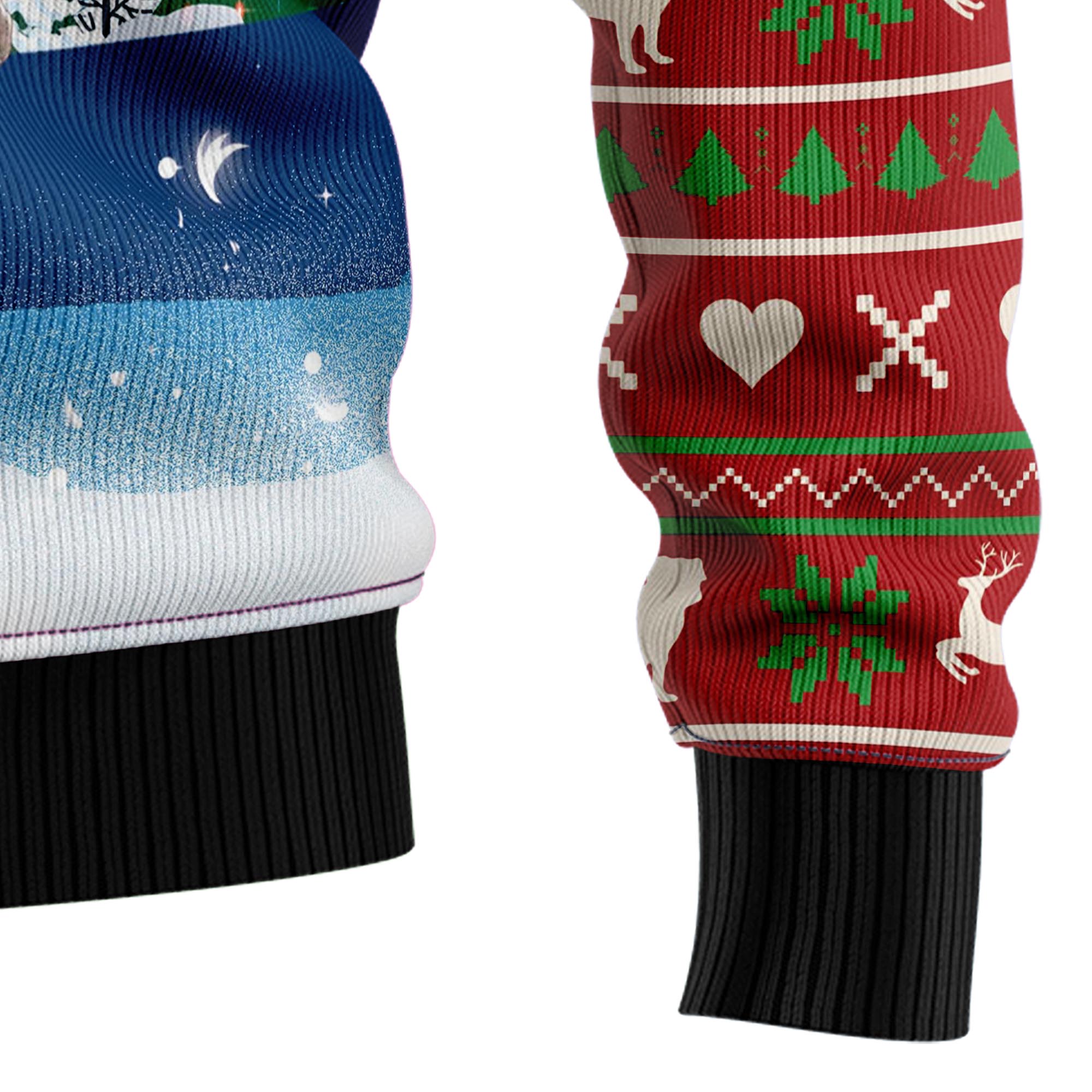 Pug Reindeer Ugly Christmas Sweater for Men and Women, Funny Holiday Party Outfit, Festive Christmas Gift