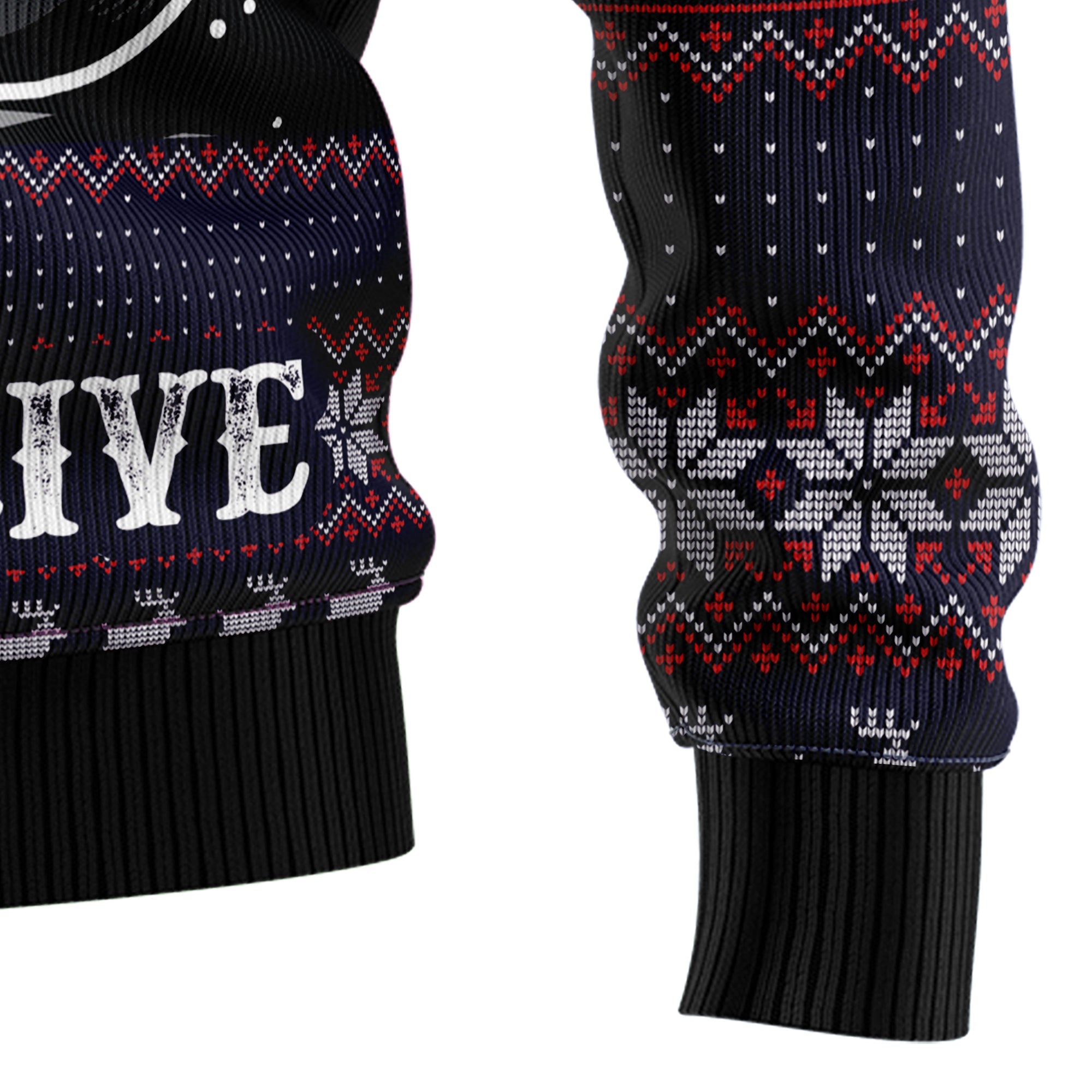 Motorcycle Ugly Christmas Sweater, Biker Holiday Pullover for Motorcyclists, Motocross Fans and Christmas Parties