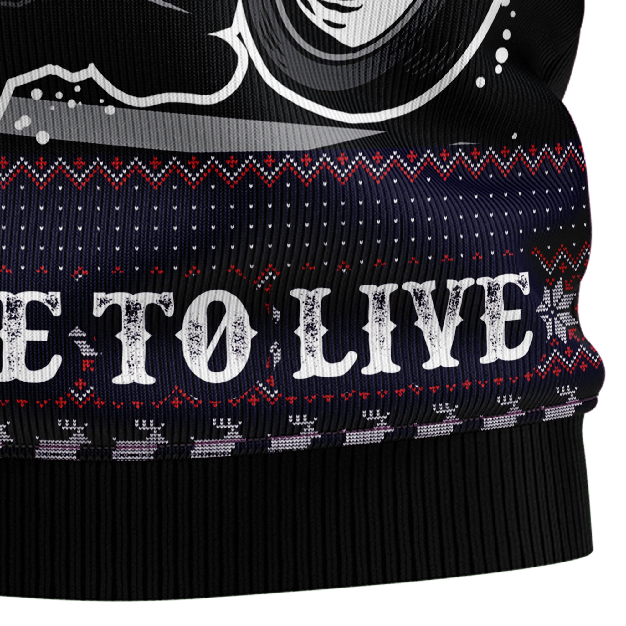 Motorcycle Ugly Christmas Sweater, Biker Holiday Pullover for Motorcyclists, Motocross Fans and Christmas Parties