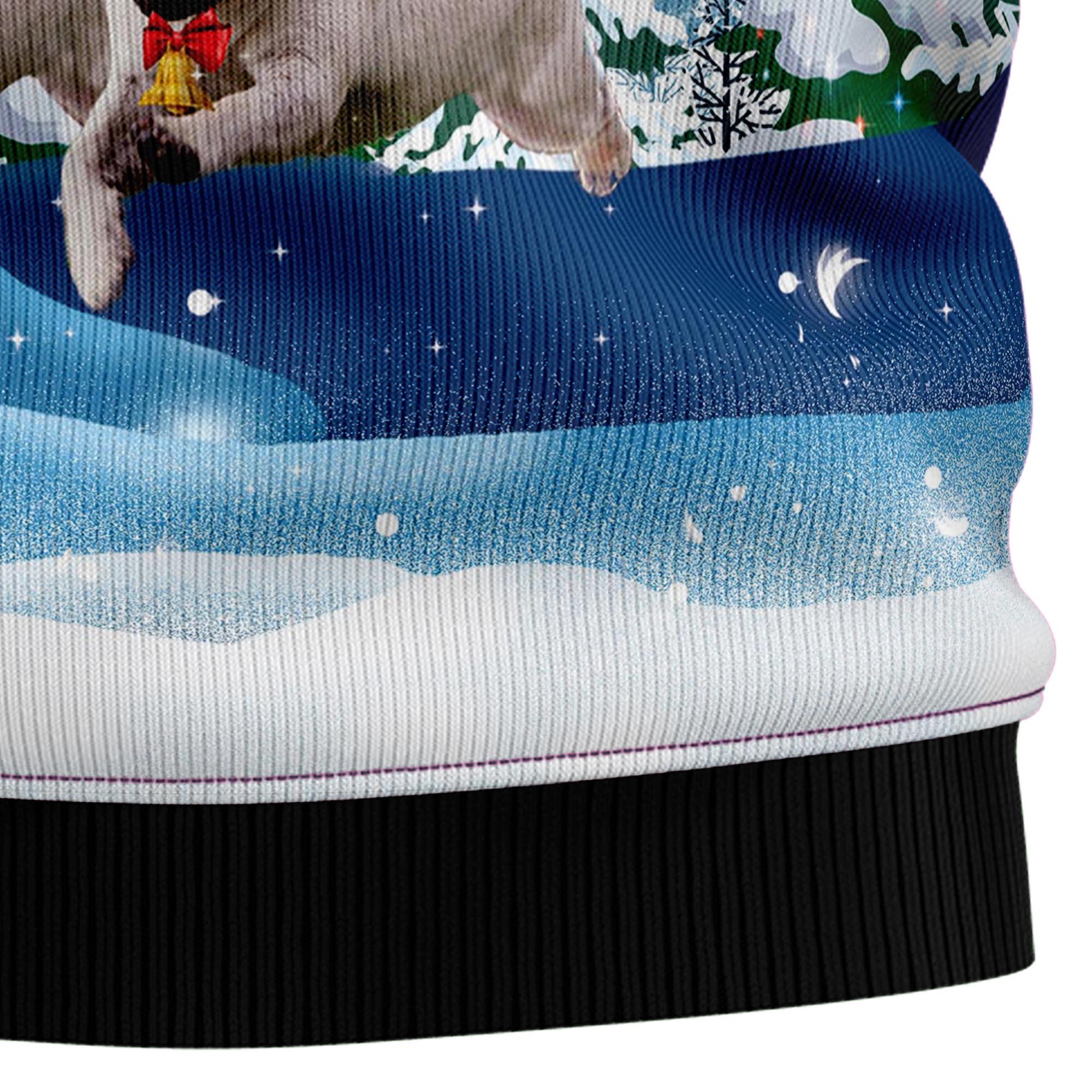Pug Reindeer Ugly Christmas Sweater for Men and Women, Funny Holiday Party Outfit, Festive Christmas Gift