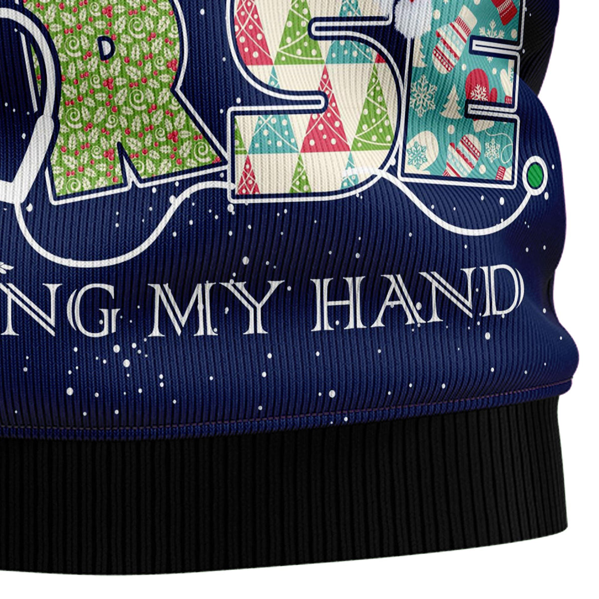 Nurse Life Christmas Ugly Christmas Sweater, Funny Nursing Pullover for Healthcare Staff, Fun Xmas Party Clothing