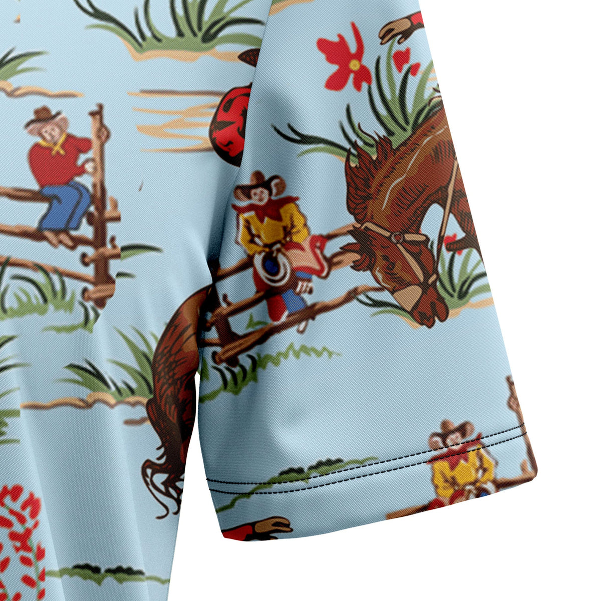 Awesome Cowboy Hawaiian Shirt, Western Cowboy Shirt, Summer Button Down Shirt, Rodeo Gift for Men and Women
