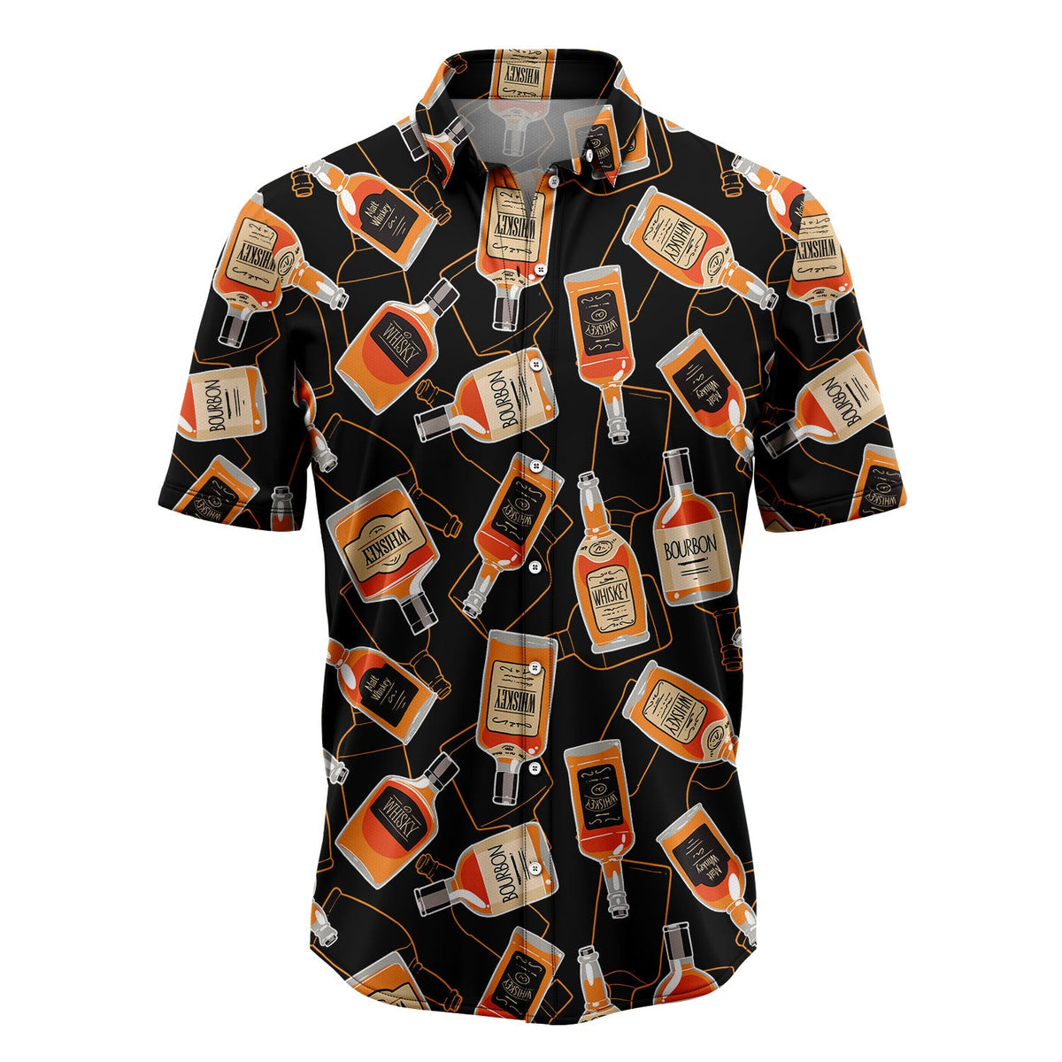 Amazing Whisky Hawaiian Shirt, Whiskey Lover Shirt, Tropical Button Down Shirt, Summer Vacation Gift for Men