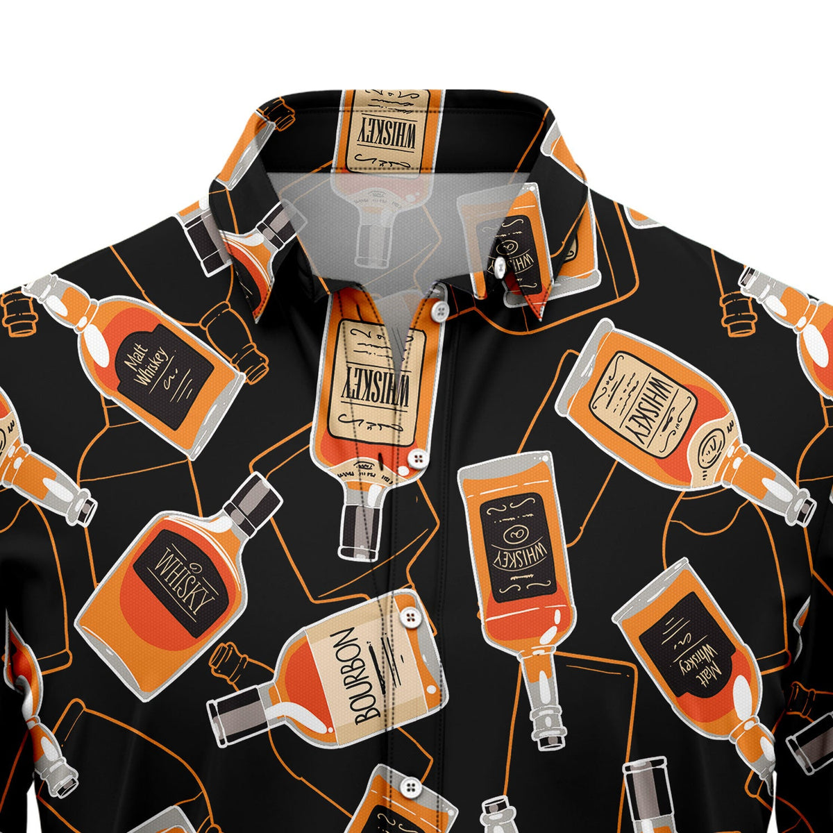 Amazing Whisky Hawaiian Shirt, Whiskey Lover Shirt, Tropical Button Down Shirt, Summer Vacation Gift for Men