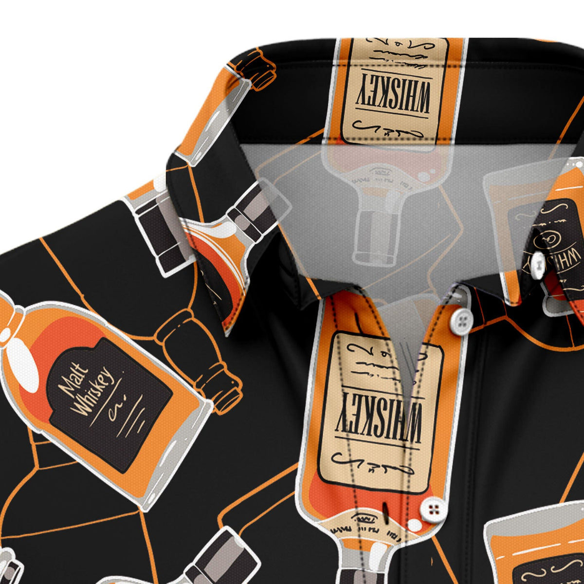 Amazing Whisky Hawaiian Shirt, Whiskey Lover Shirt, Tropical Button Down Shirt, Summer Vacation Gift for Men