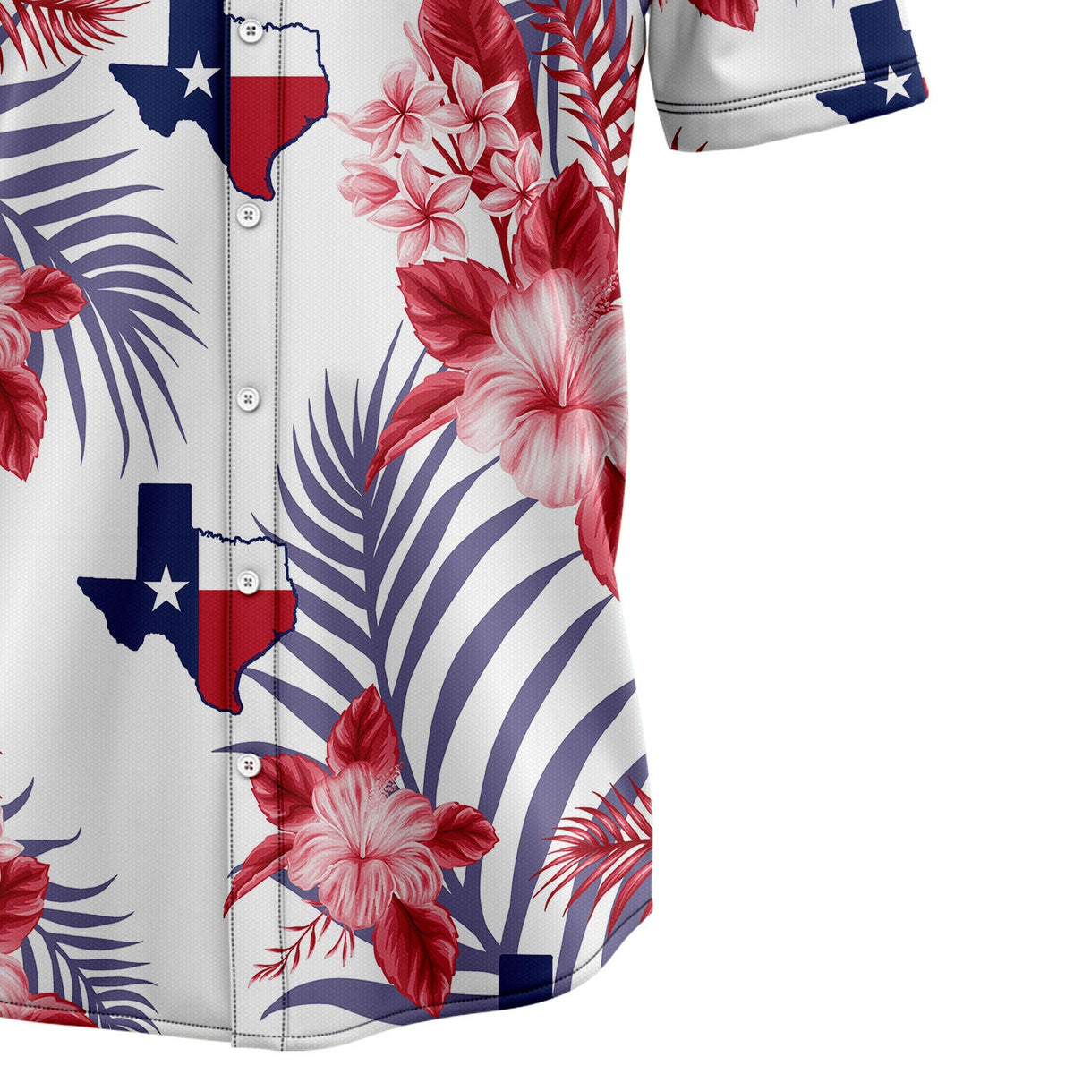 Lone Star Nation Texas Hawaiian Shirt, Texas Pride Shirt, Western Tropical Button Down, Summer Gift for Men Women