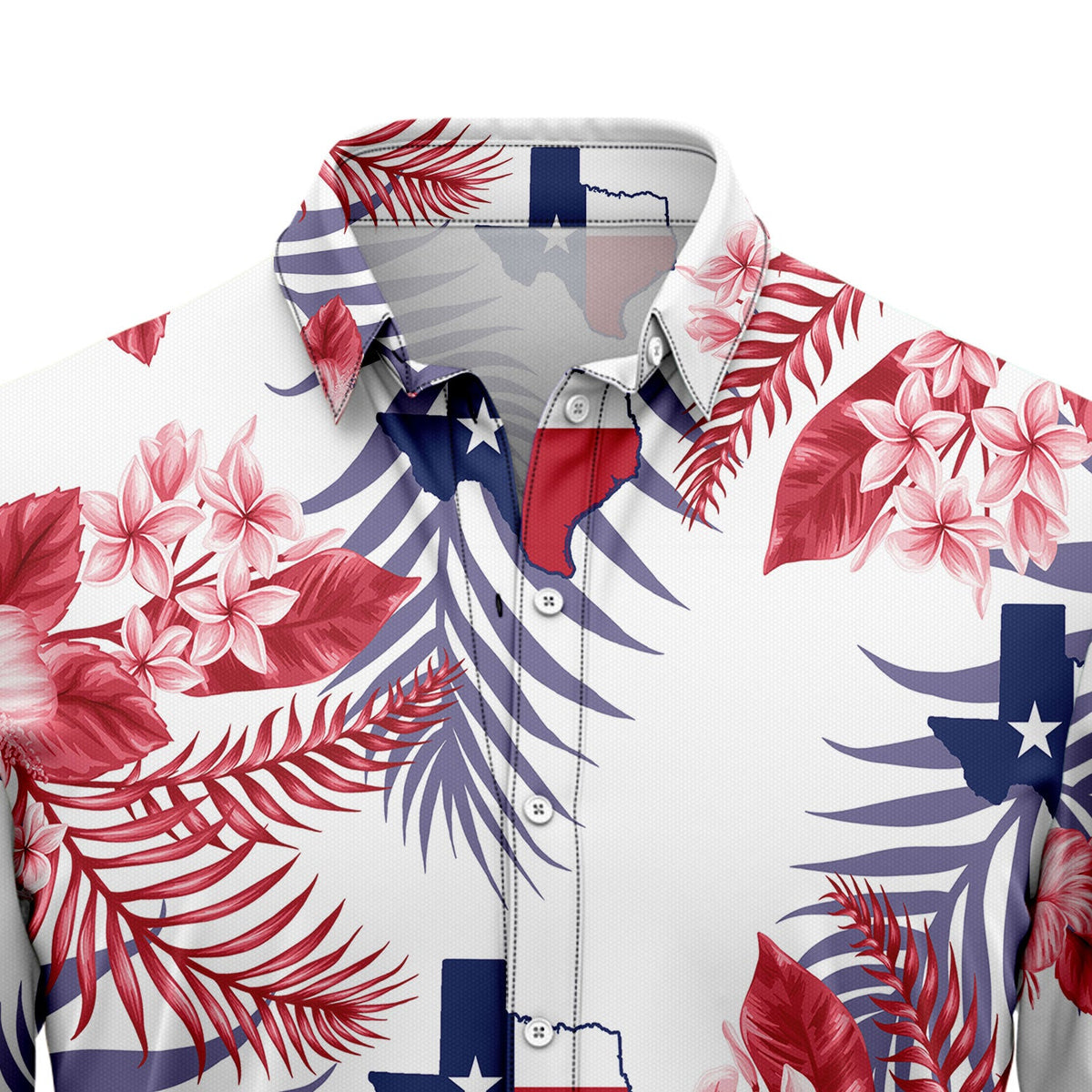 Lone Star Nation Texas Hawaiian Shirt, Texas Pride Shirt, Western Tropical Button Down, Summer Gift for Men Women