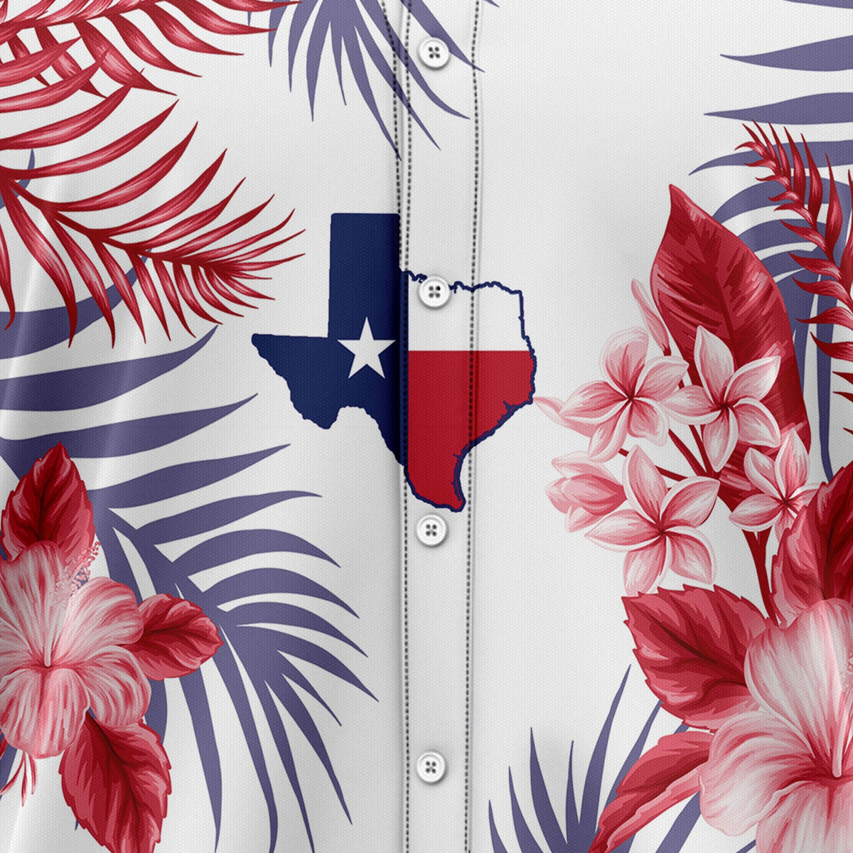 Lone Star Nation Texas Hawaiian Shirt, Texas Pride Shirt, Western Tropical Button Down, Summer Gift for Men Women