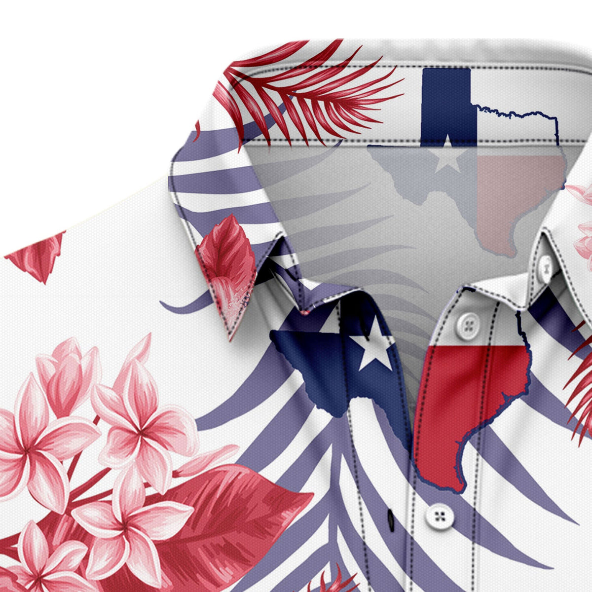 Lone Star Nation Texas Hawaiian Shirt, Texas Pride Shirt, Western Tropical Button Down, Summer Gift for Men Women