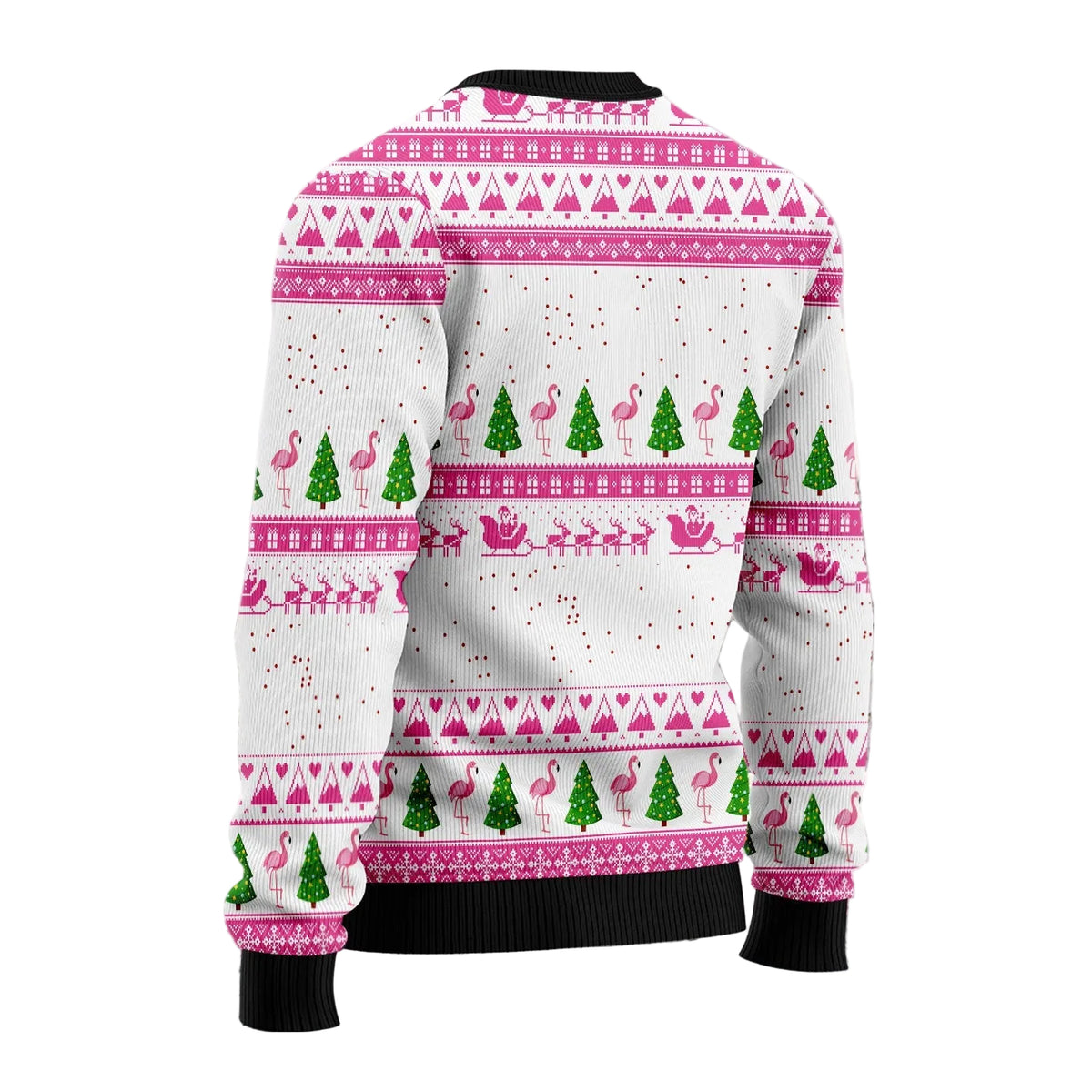 Merry Pinkmas Ugly Christmas Sweater, Unisex Holiday Party Outfit, Xmas Gift for Flamingo and Pink Holiday Fans