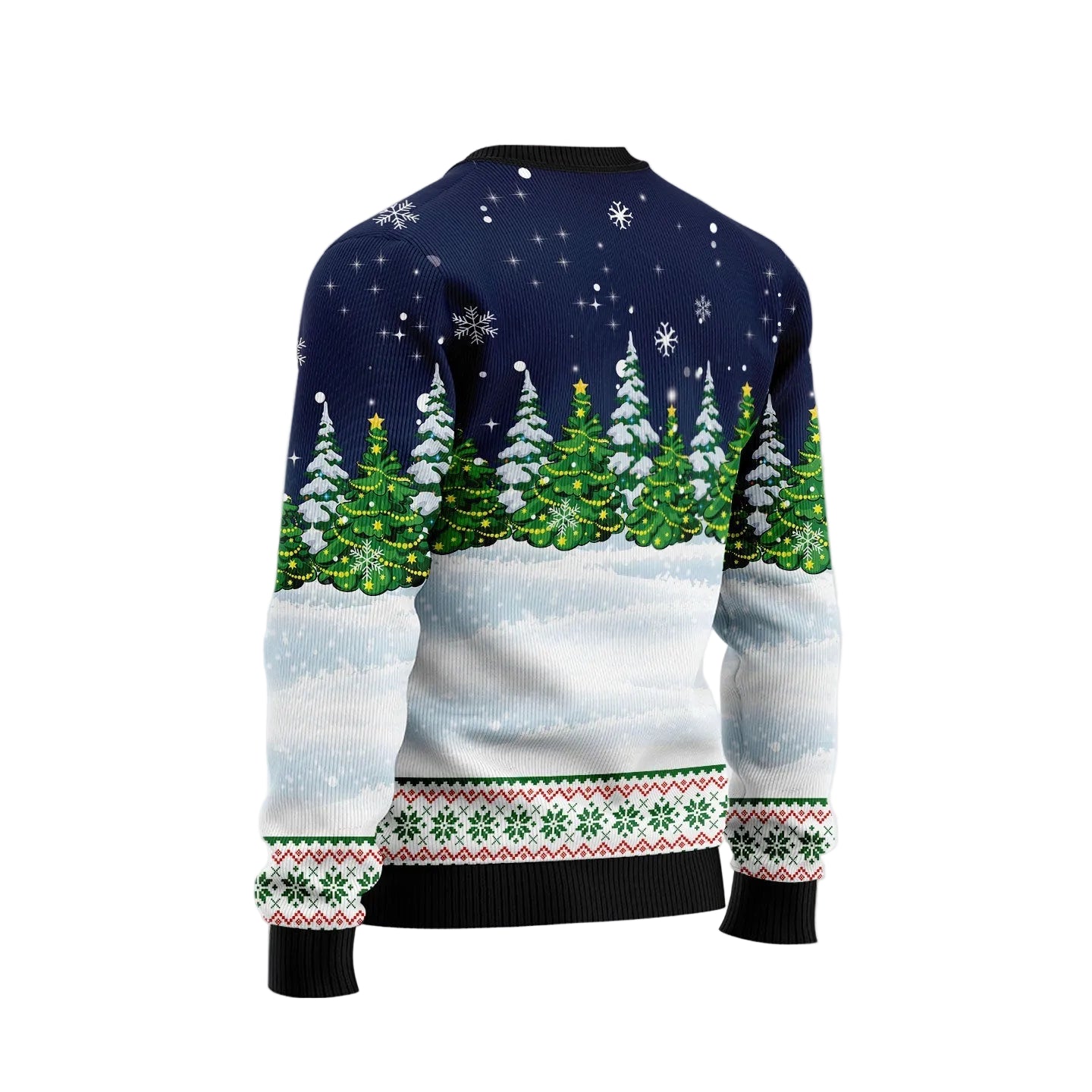 Rottweiler Under Snow Ugly Christmas Sweater, Dreaming Dog Holiday Pullover for Rottweiler Lovers and Pet Parents