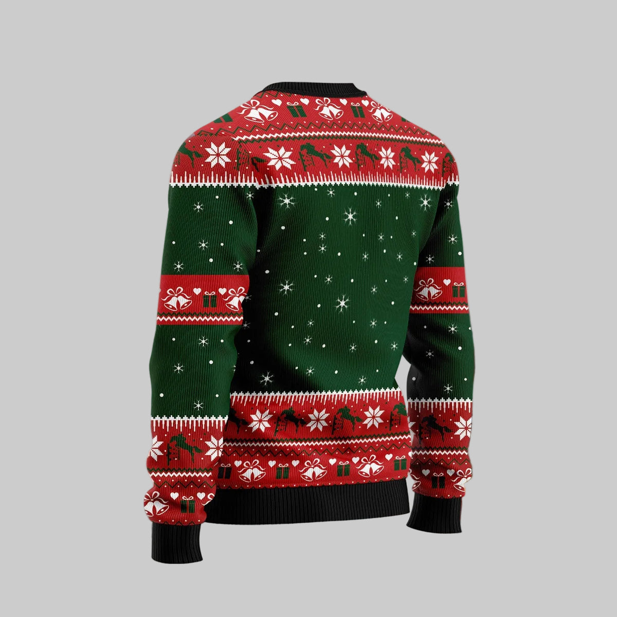 Time Plan for Christmas Show Jumping Horse Ugly Christmas Sweater, Festive Holiday Party Outfit for Men and Women