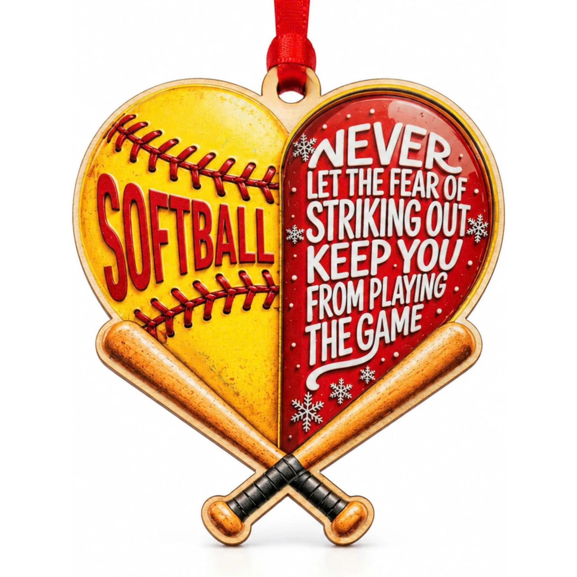 Softball Christmas Ornament 2026, Softball Ornaments for Christmas Tree 2026, Softball Player Coach Gifts