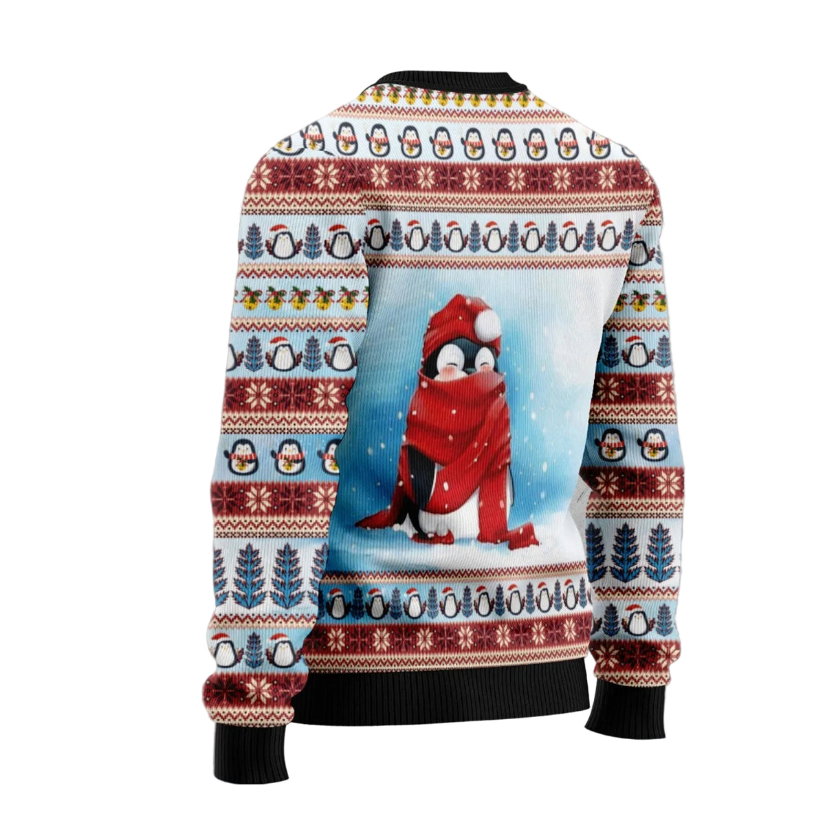 Love Penguin Ugly Christmas Sweater, Cute Love Penguin Christmas Design, Unisex Festive Christmas Party Outfit