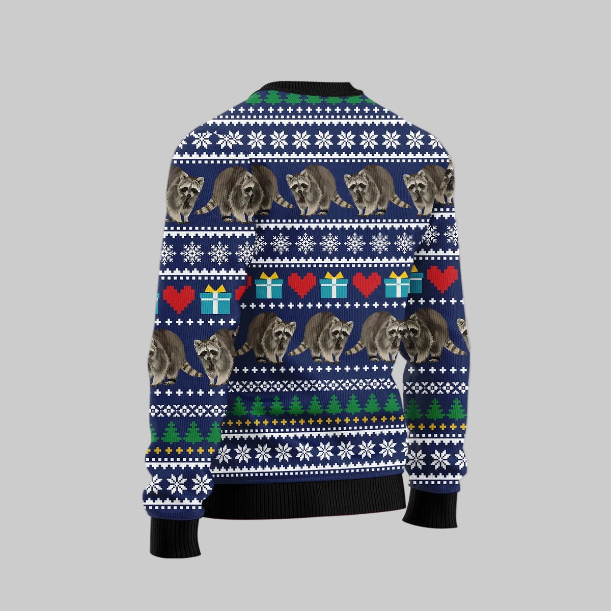 Raccoon Merry Trashmas Ugly Christmas Sweater for Men Women, Funny Holiday Party Outfit, Festive Xmas Gift