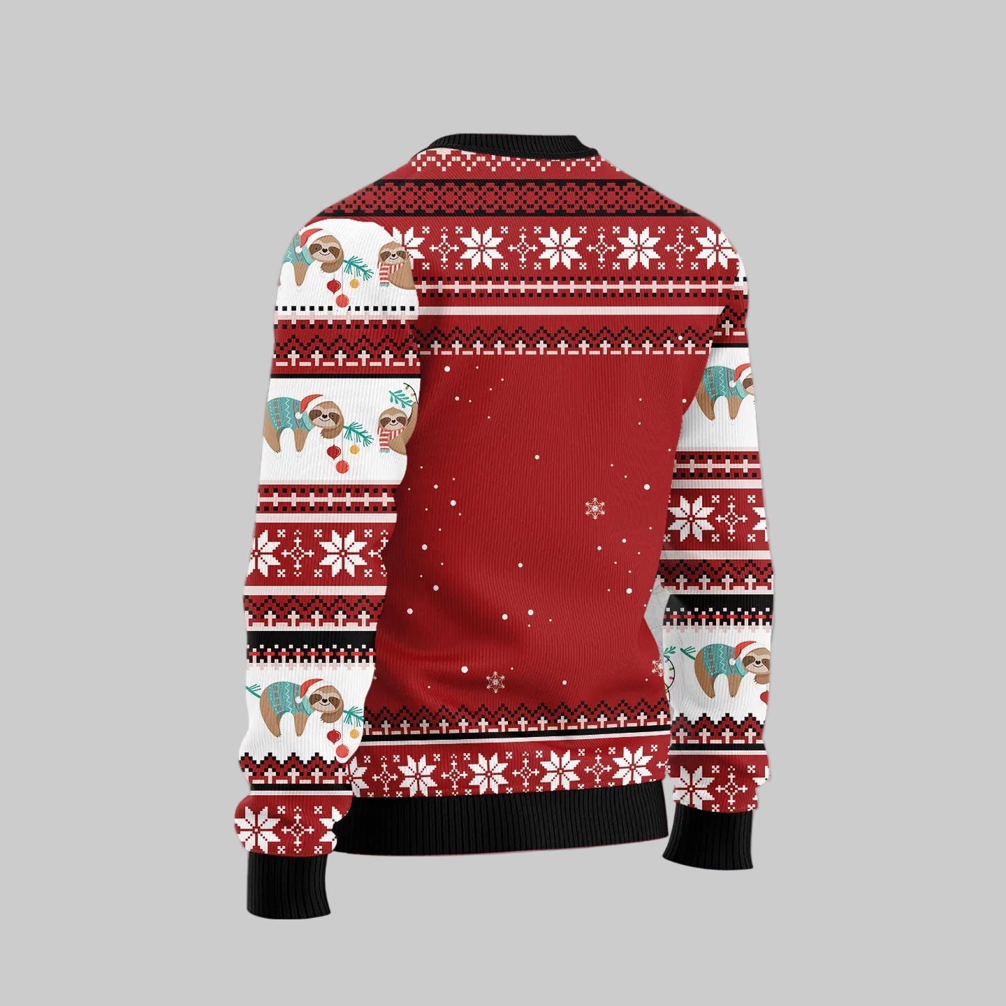 Sloth Oh What Fun Ugly Christmas Sweater, Festive Holiday Party Outfit for Men and Women, Gift for Sloth Lovers