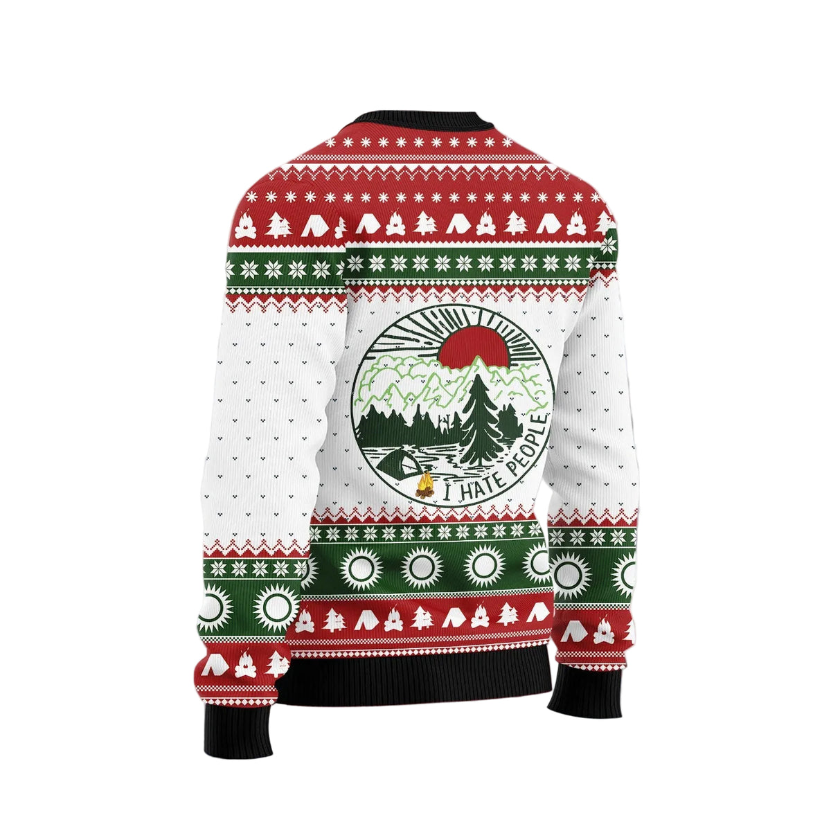 Camping Christmas Ugly Christmas Sweater, Unisex Holiday Outfit, Christmas Gift for Campers and Outdoors Lovers