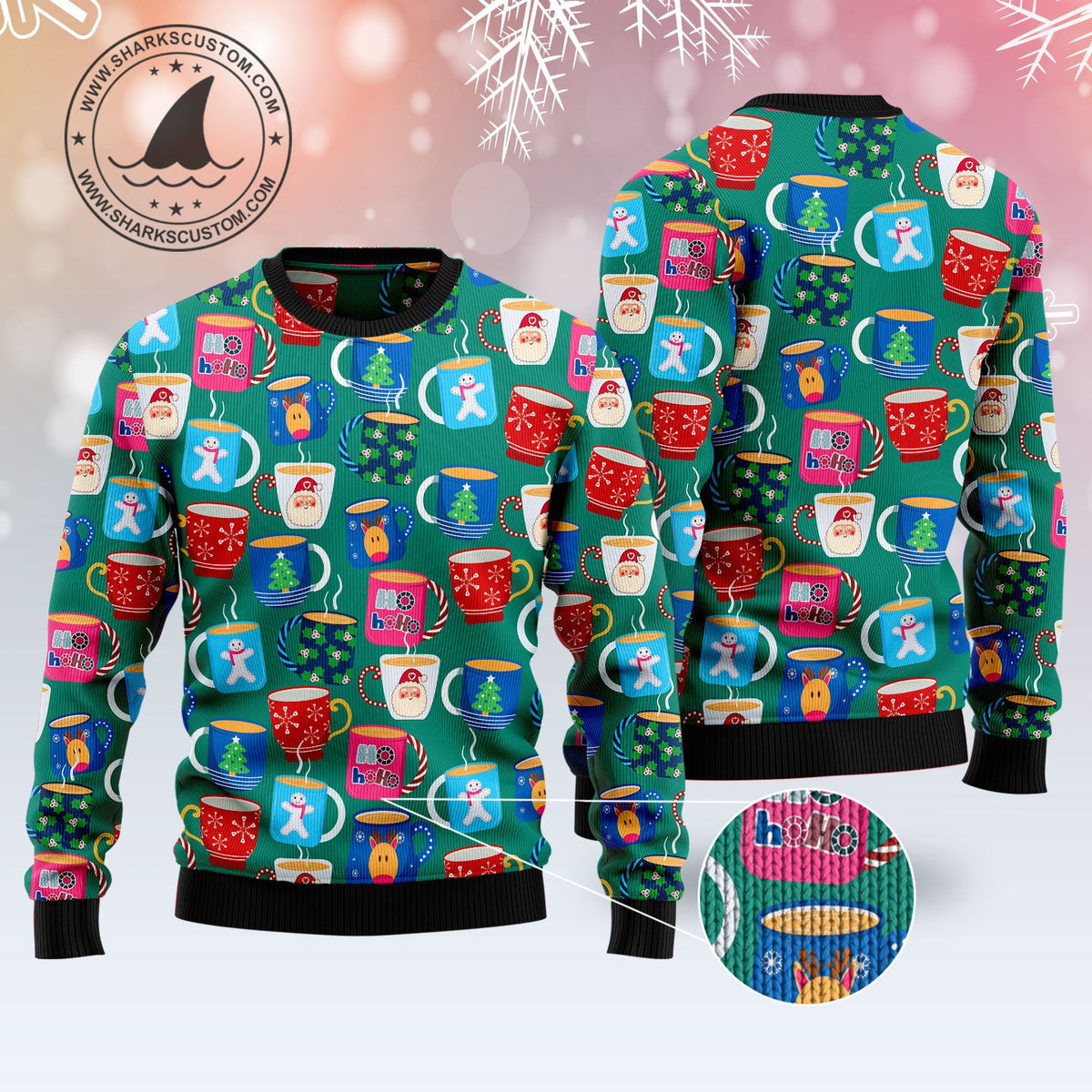 Teapot Christmas Group Ugly Christmas Sweater | Fun Holiday Look for Men & Women | Matching Family Party Outfit