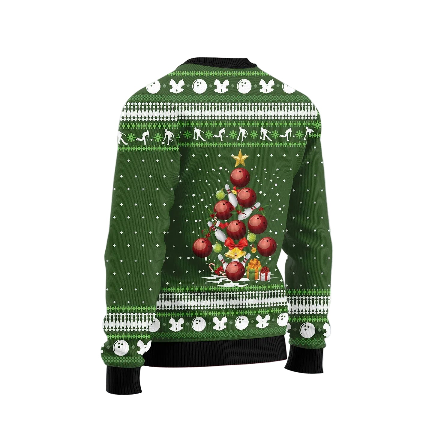 Bowling Ball Christmas Ugly Christmas Sweater, Unisex Holiday Party Outfit, Gift for Bowlers and Bowling Fans