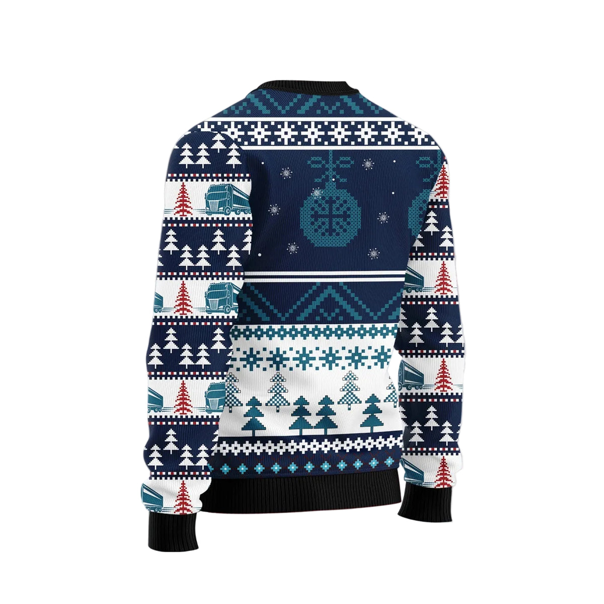Peace Love Truck Ugly Christmas Sweater, Truck Lover Holiday Sweater for Men and Women, Funny Xmas Party Look