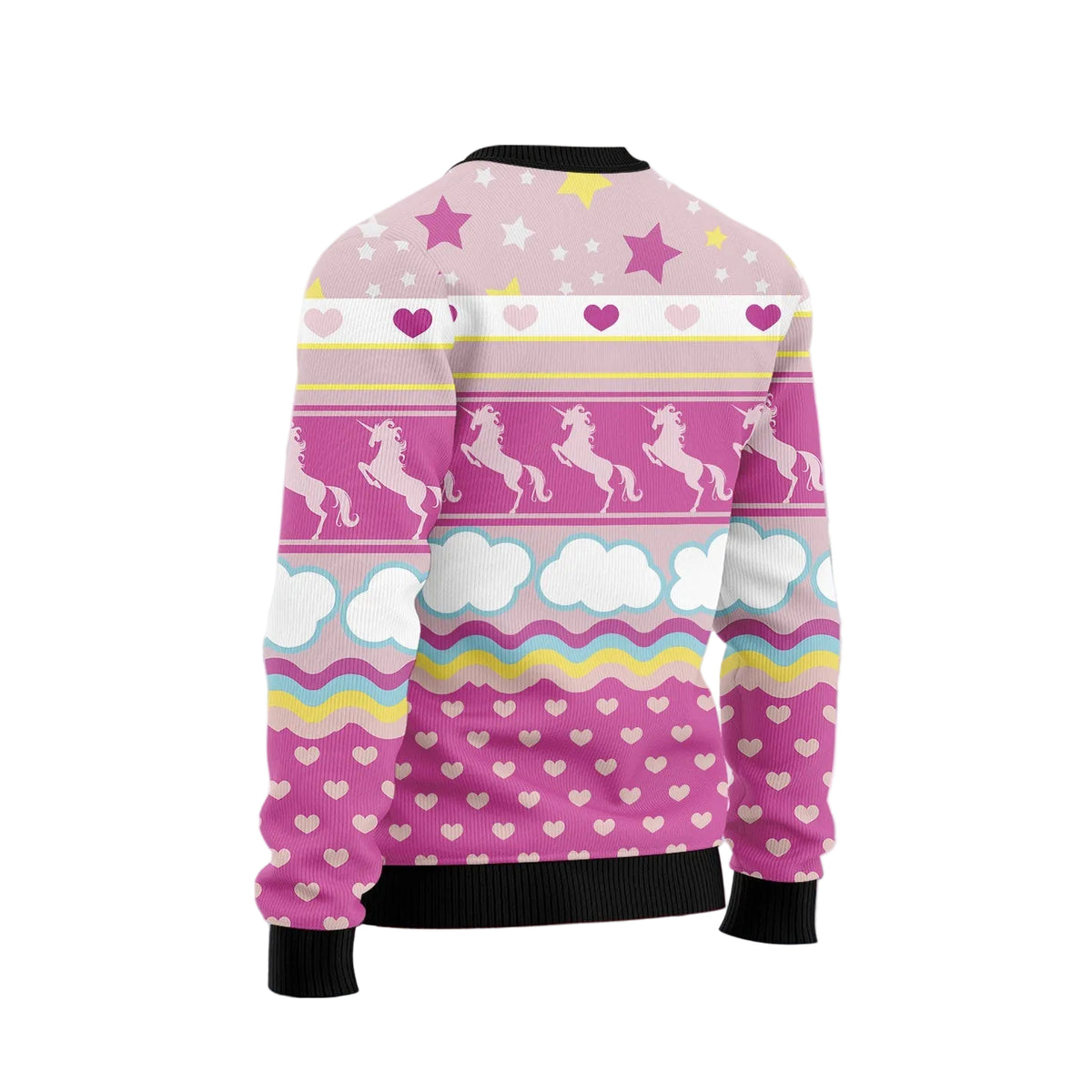 Unicorn Believe in Magic Ugly Christmas Sweater, Magical Unicorn Holiday Print, Seasonal Gift for Unicorn Lovers