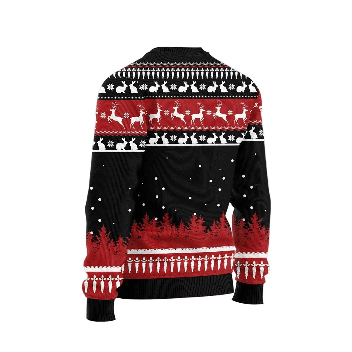 Rabbit Christmas Tree Ugly Christmas Sweater, Holiday Party Pullover for Men and Women, Gift for Rabbit Lovers