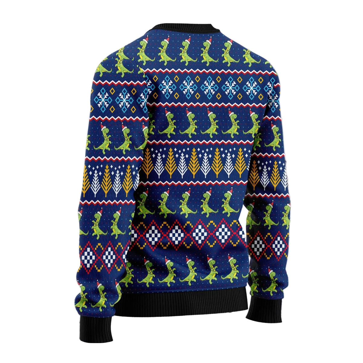 Tree Rex Dinosaur Ugly Christmas Sweater, Funny T Rex Art Holiday Pullover for Dinosaur Lovers and Dino Fans
