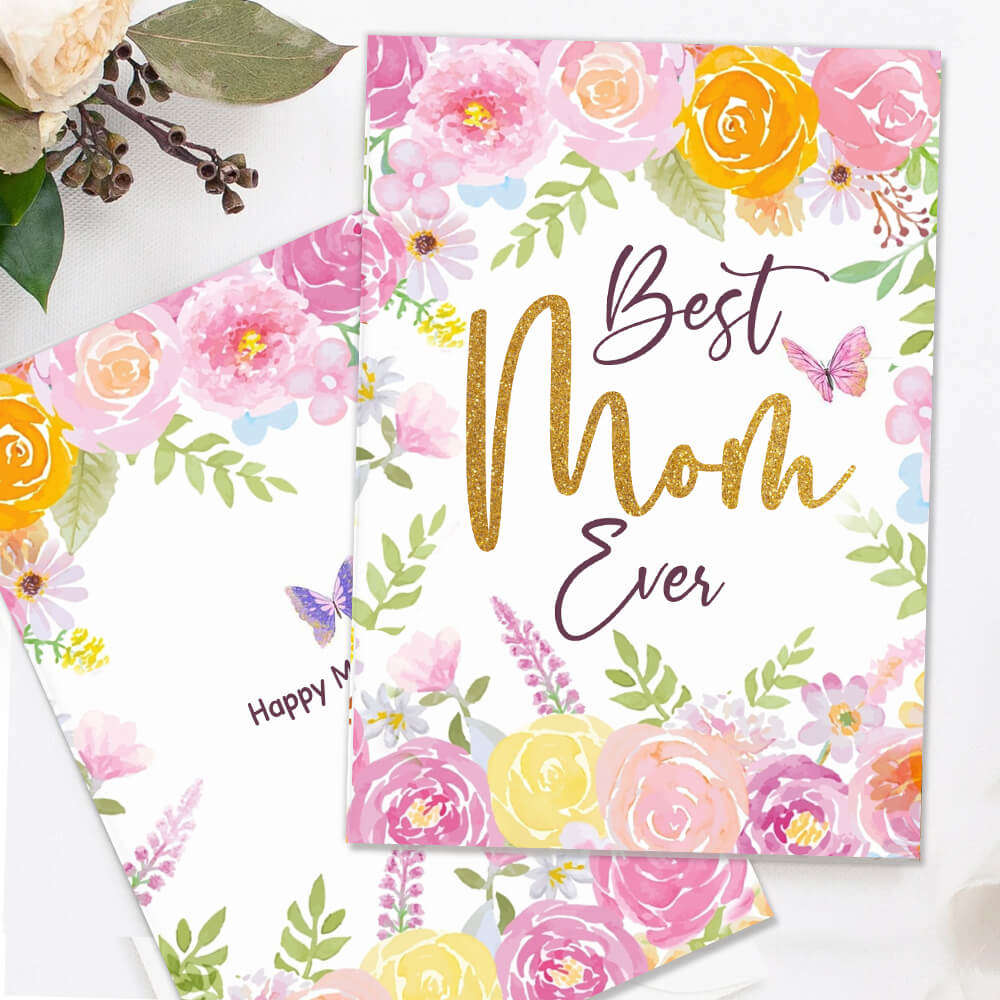 You Are My Best Friend Folded Greeting Card For Mom